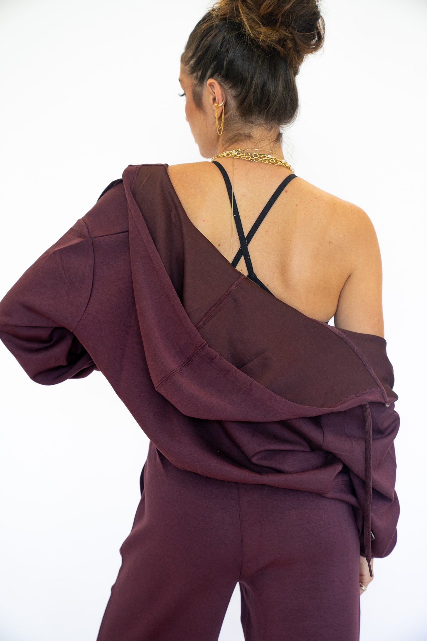Merlot Cloud Fleece Zip Up
