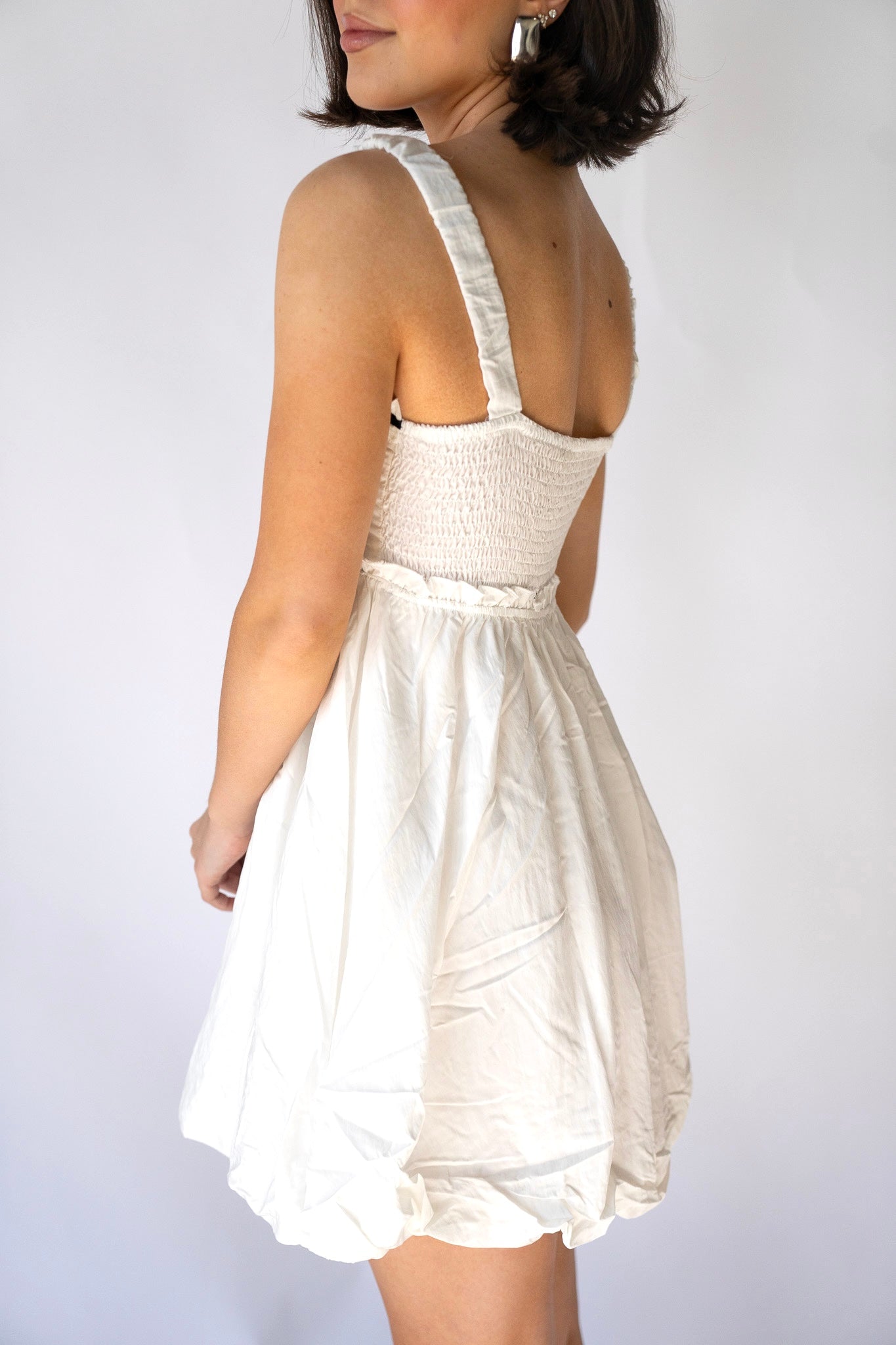 Sweetheart Ruffle Mini Dress