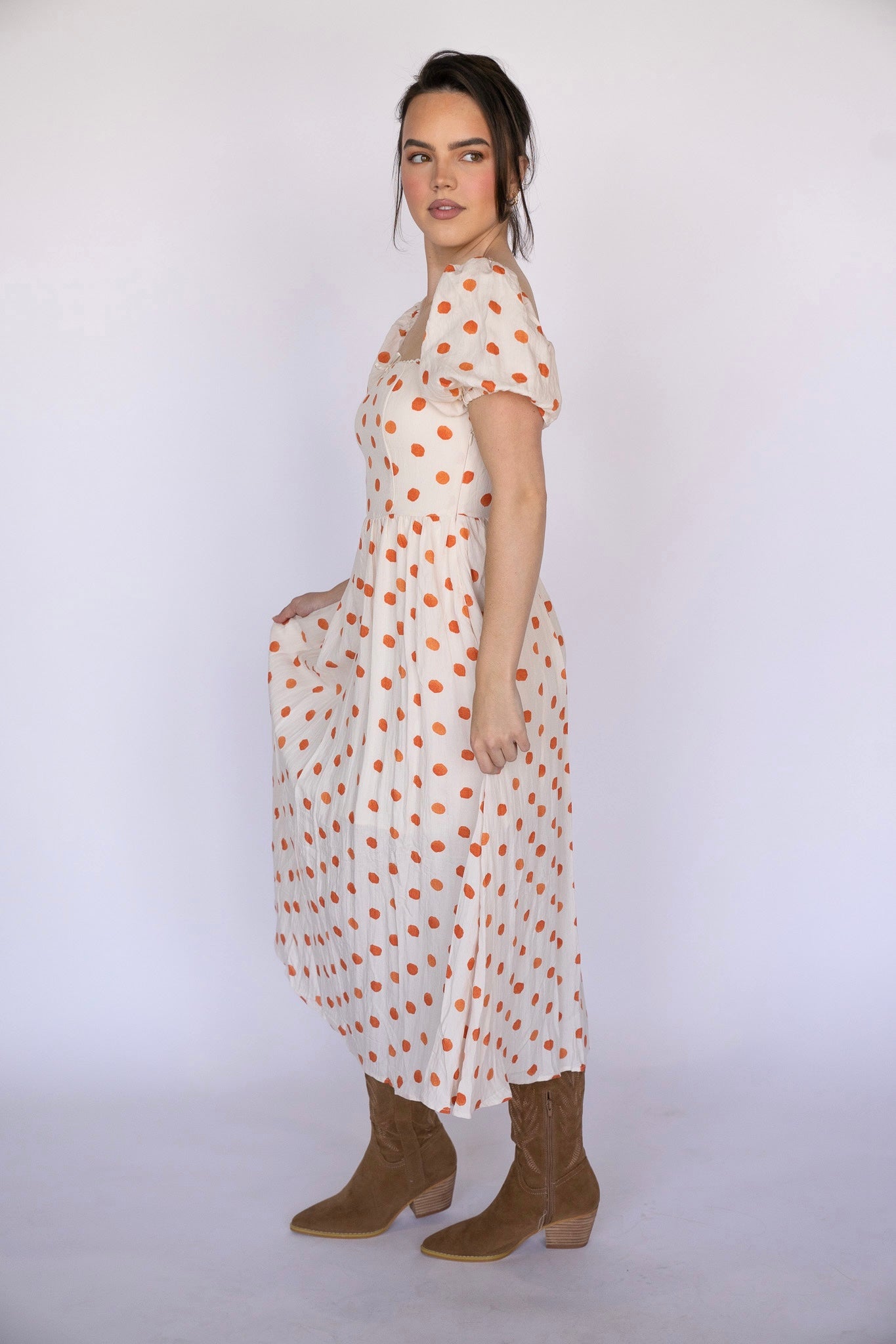 Clementine Dottie Midi Dress
