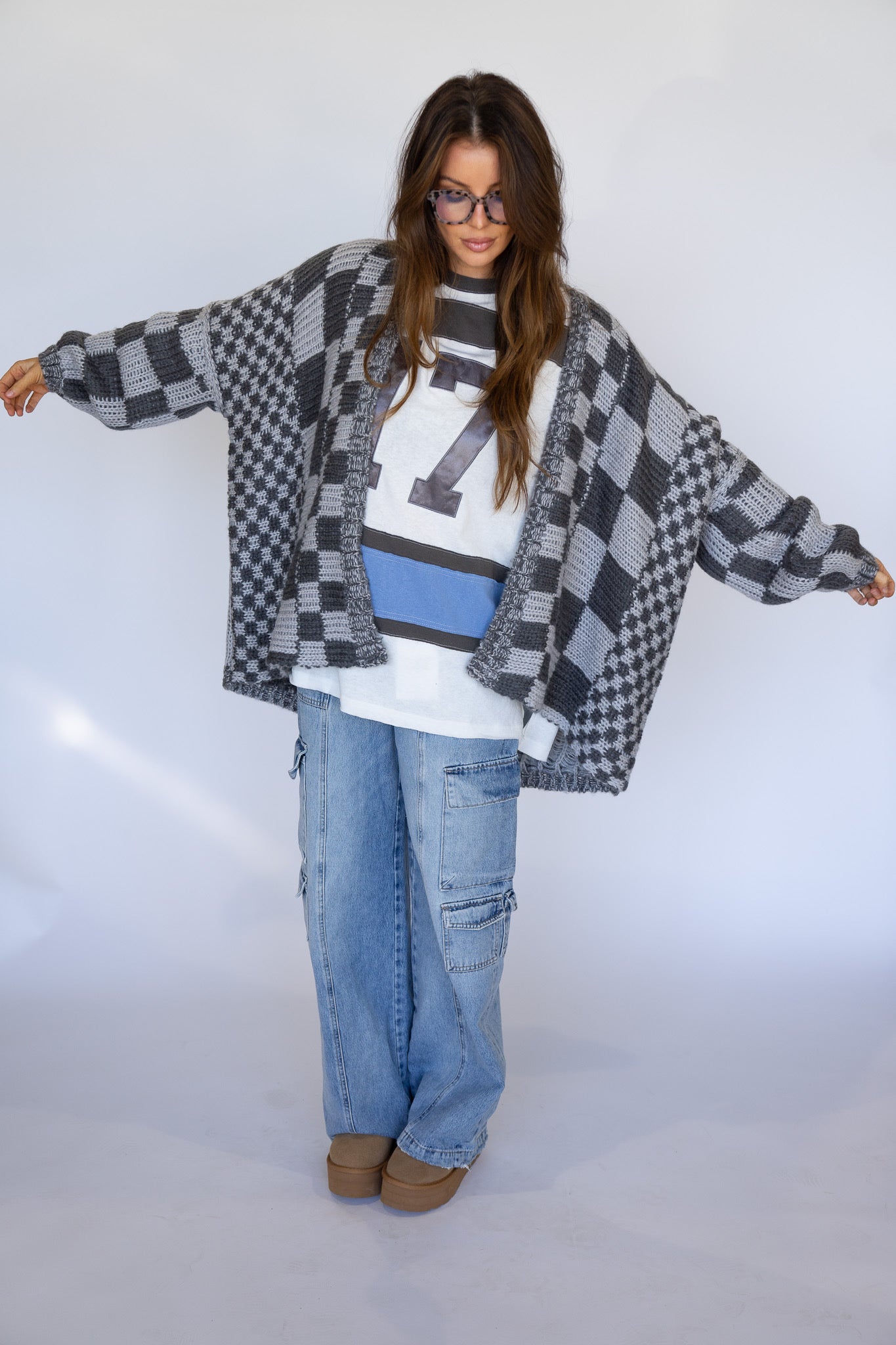 Ellie Knit Cardigan - Charcoal