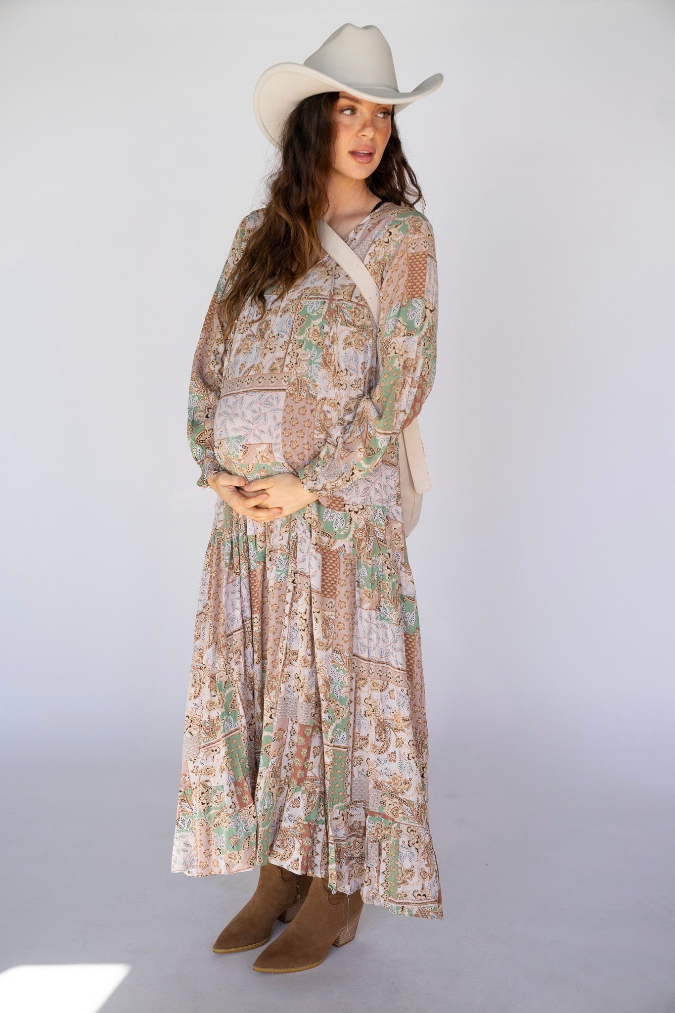 Desert Bloom Boho Maxi