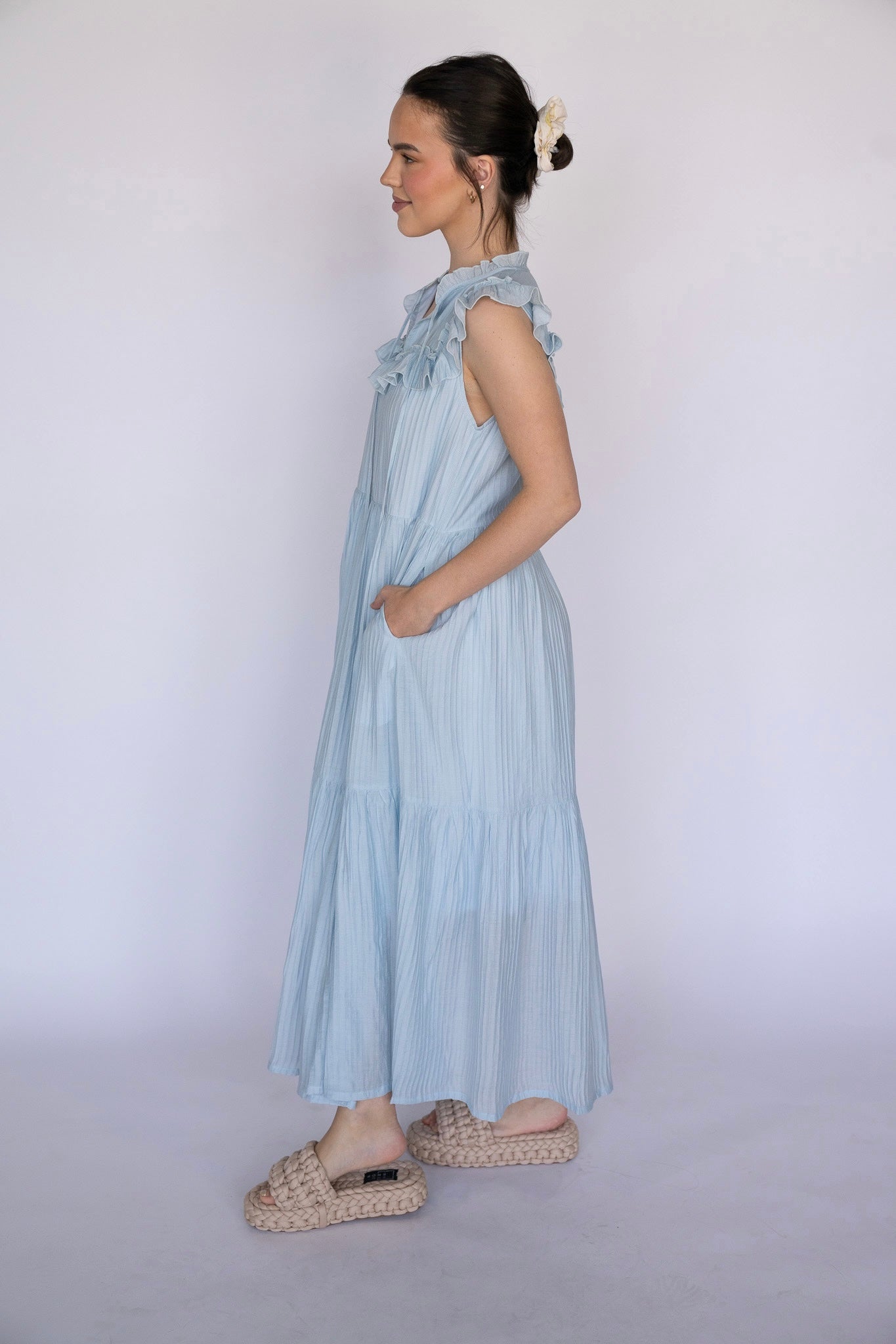 Spring Ruffle Maxi (Multiple Colors)