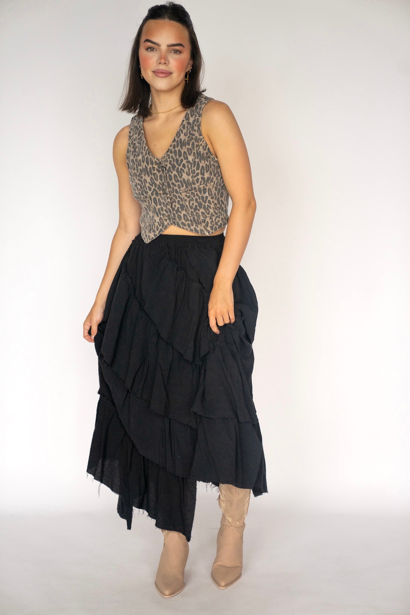 Leopard Stretch Vest