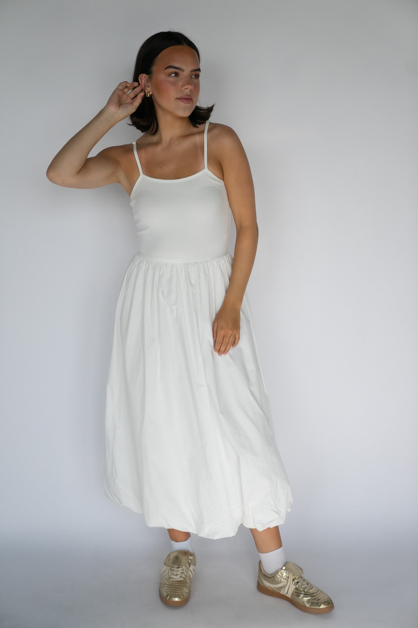 Cloud Hem Midi Dress