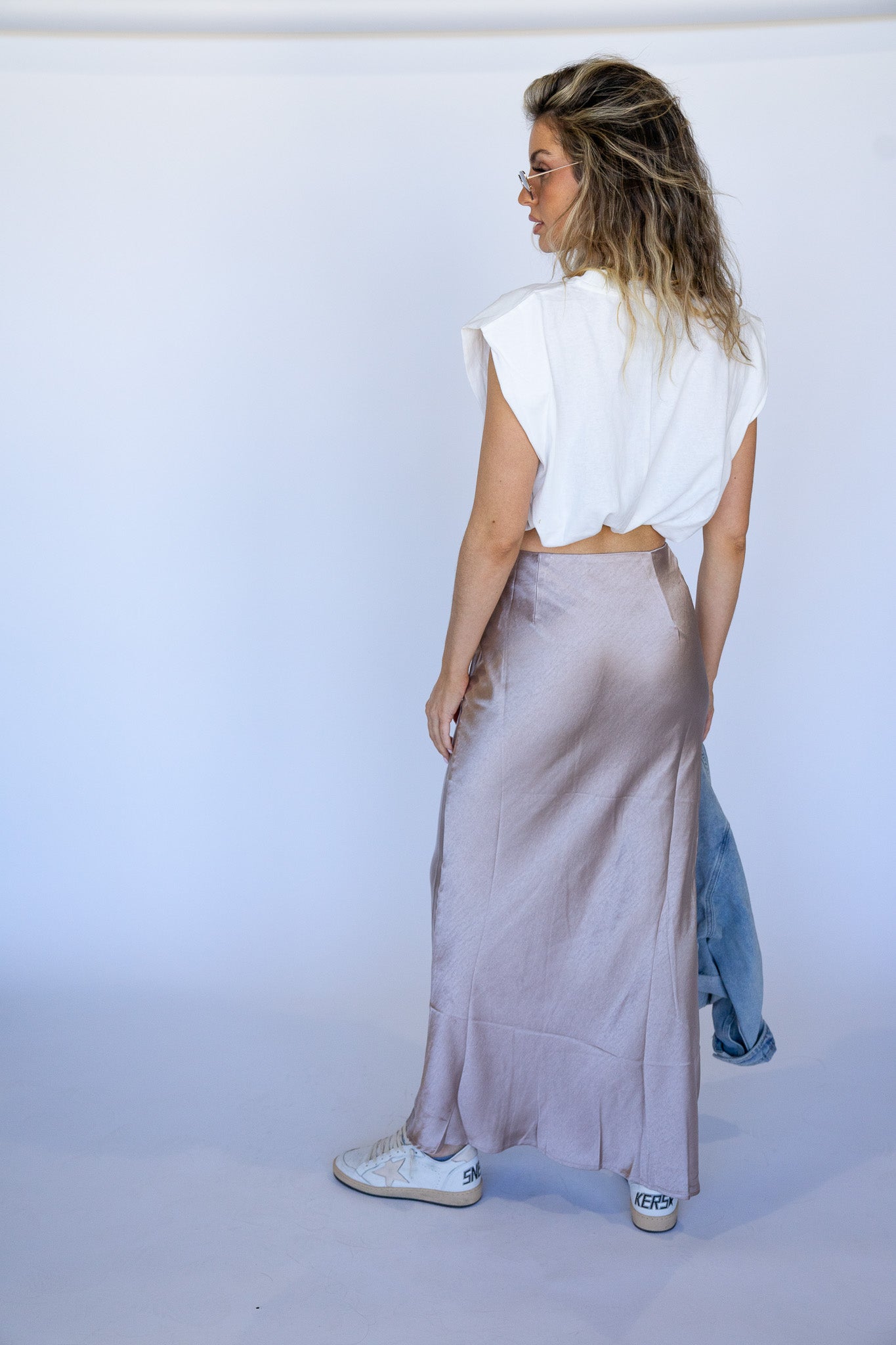 Maxi Satin Skirt (Multiple Colors)