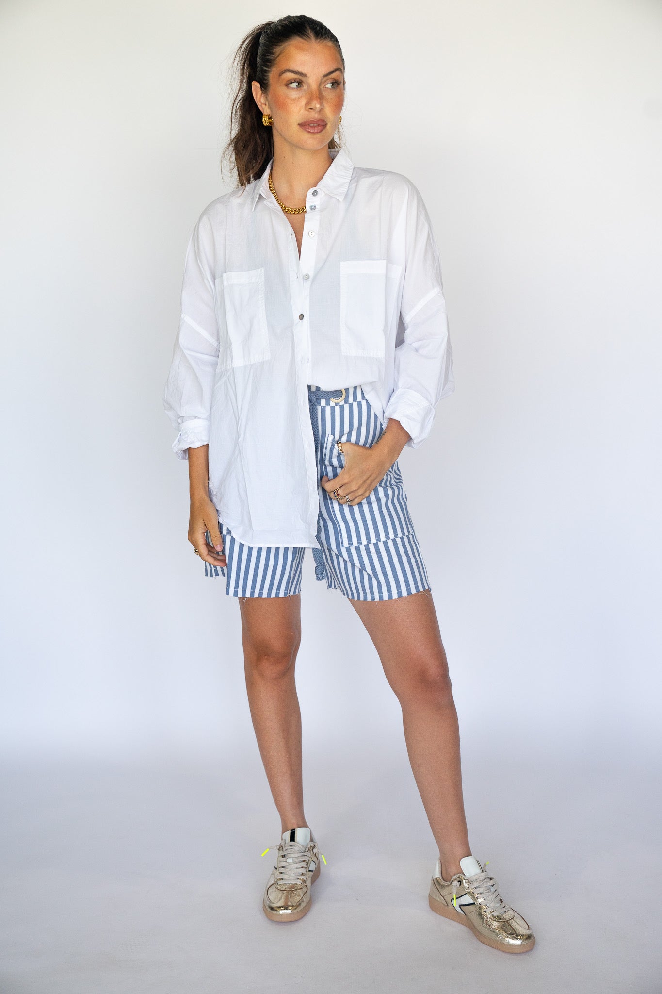 Tracey Oversized Button Up (Multiple Colors)
