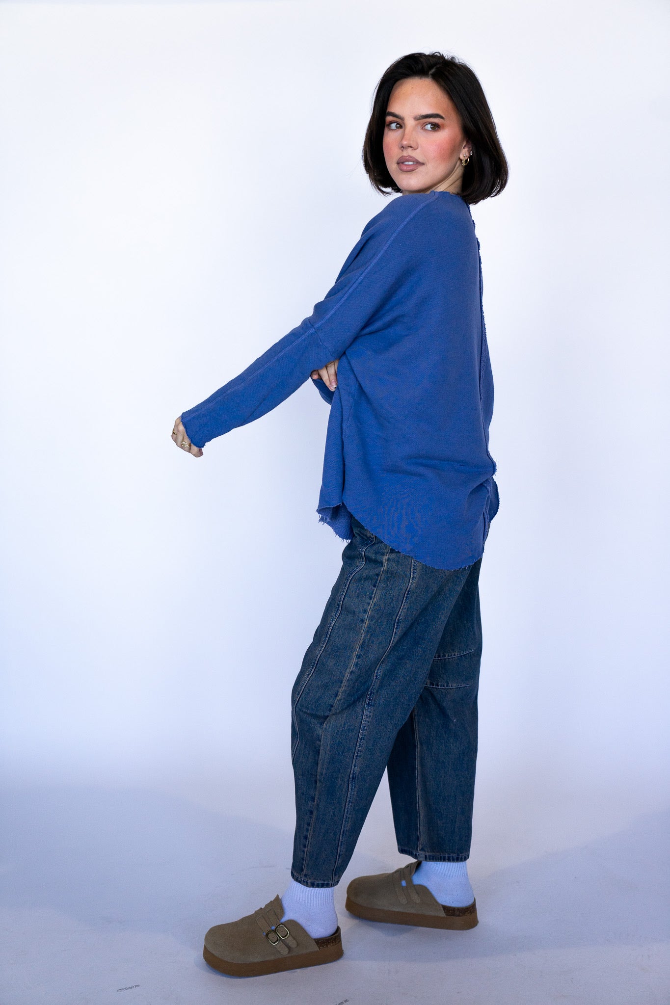 Henley Raw Edge Longsleeve