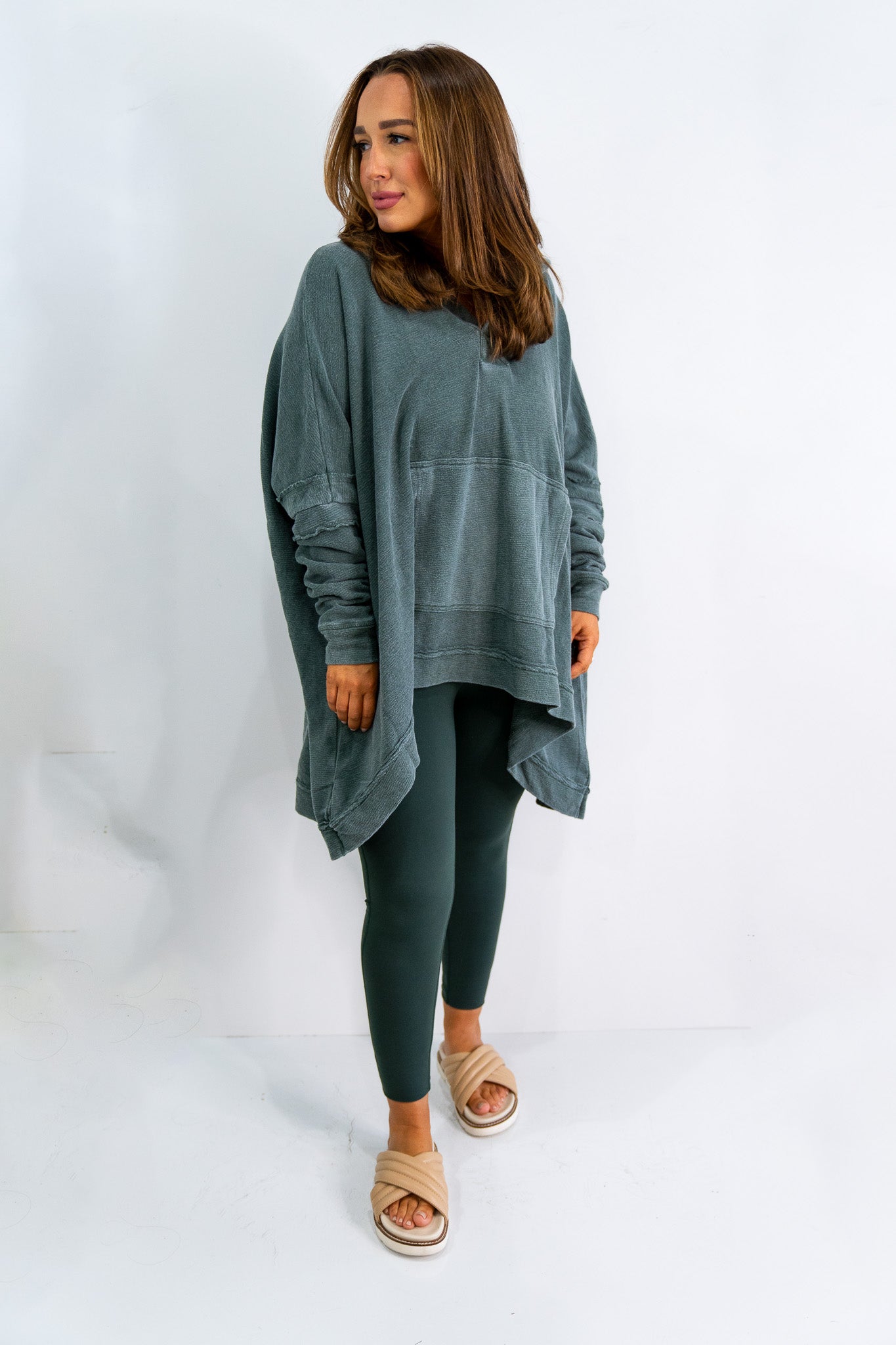Her Cozy Poncho (Multiple Colors)