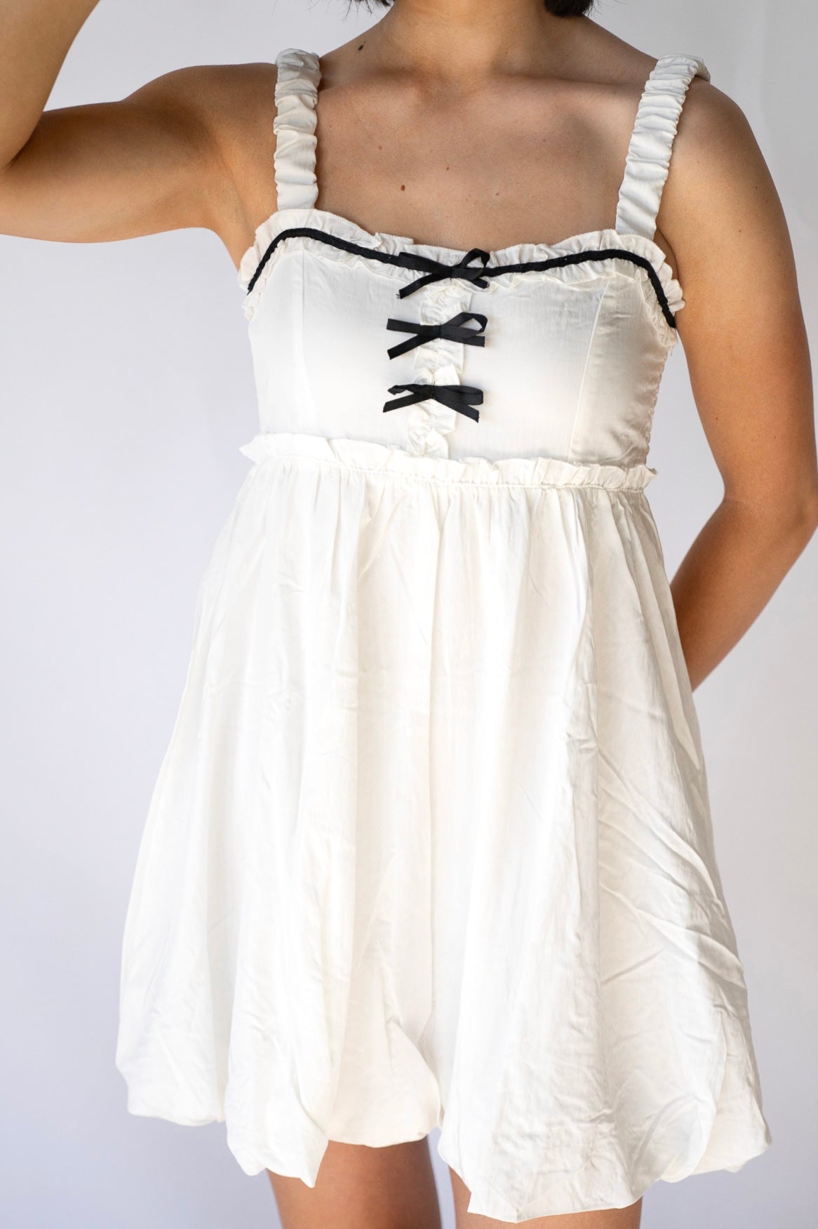 Sweetheart Ruffle Mini Dress