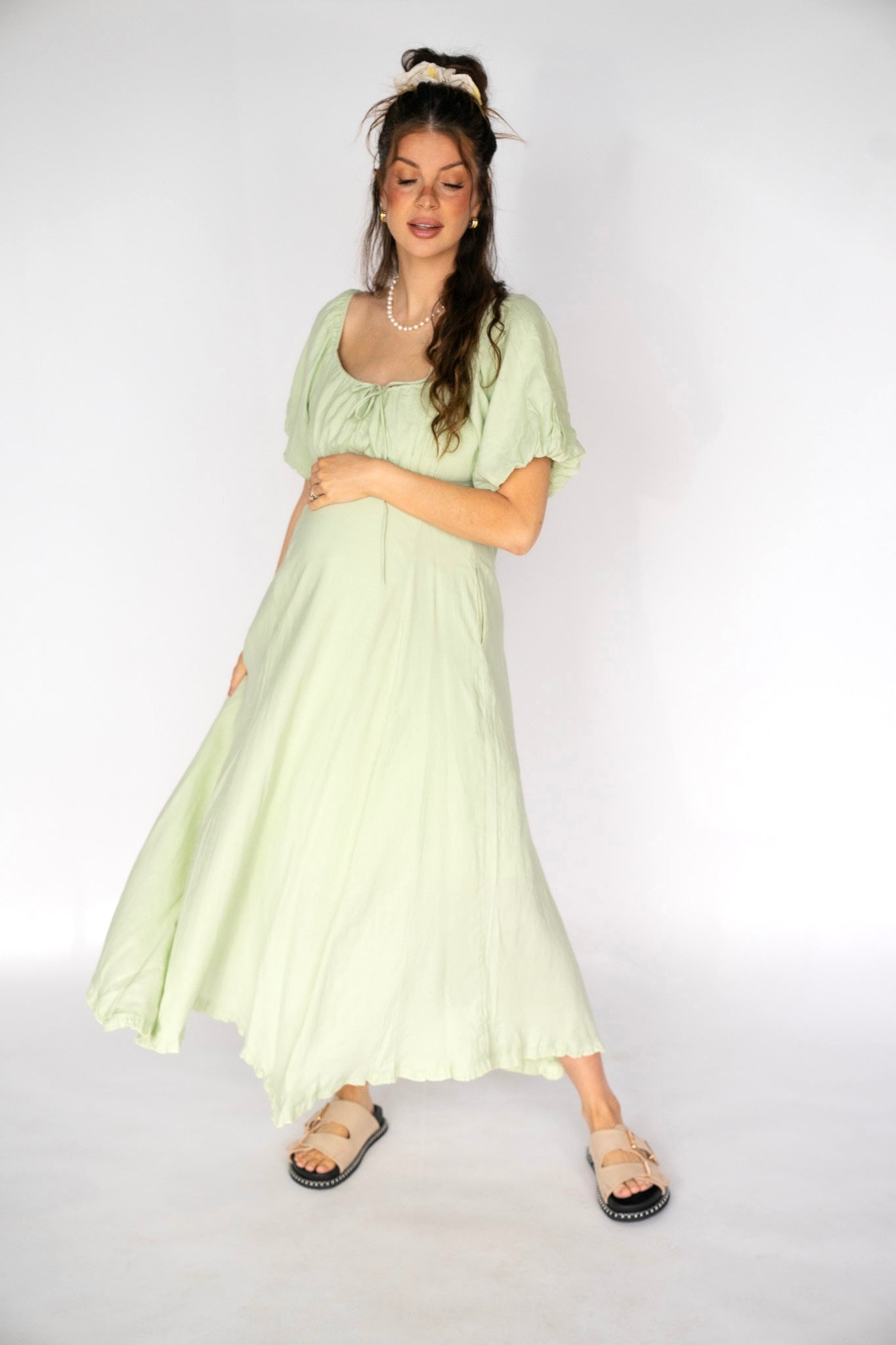 Meadow Breeze Puff Sleeve Dress (Multiple Colors)