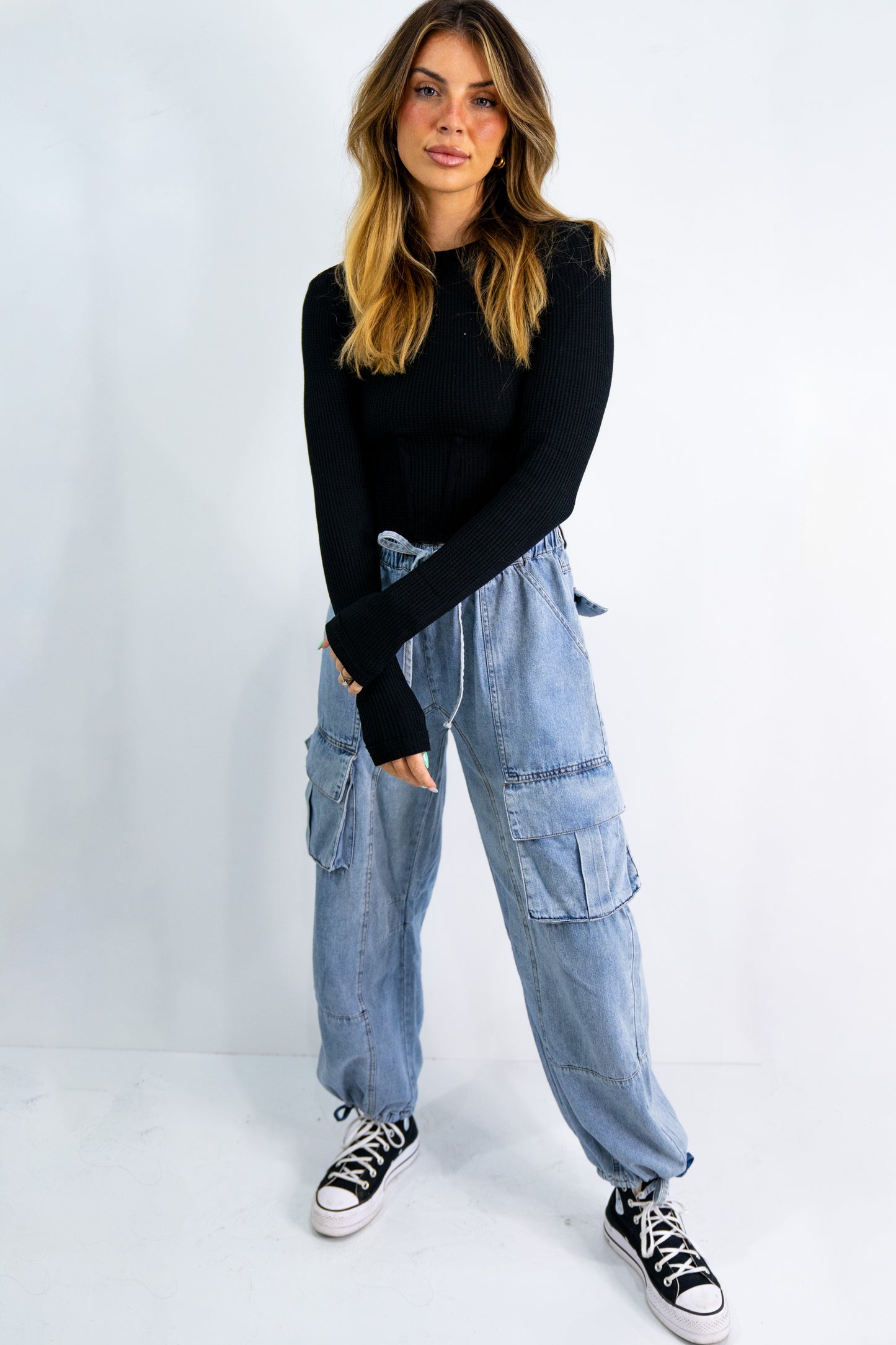 Lauren Longsleeve Crop (Multiple Colors)