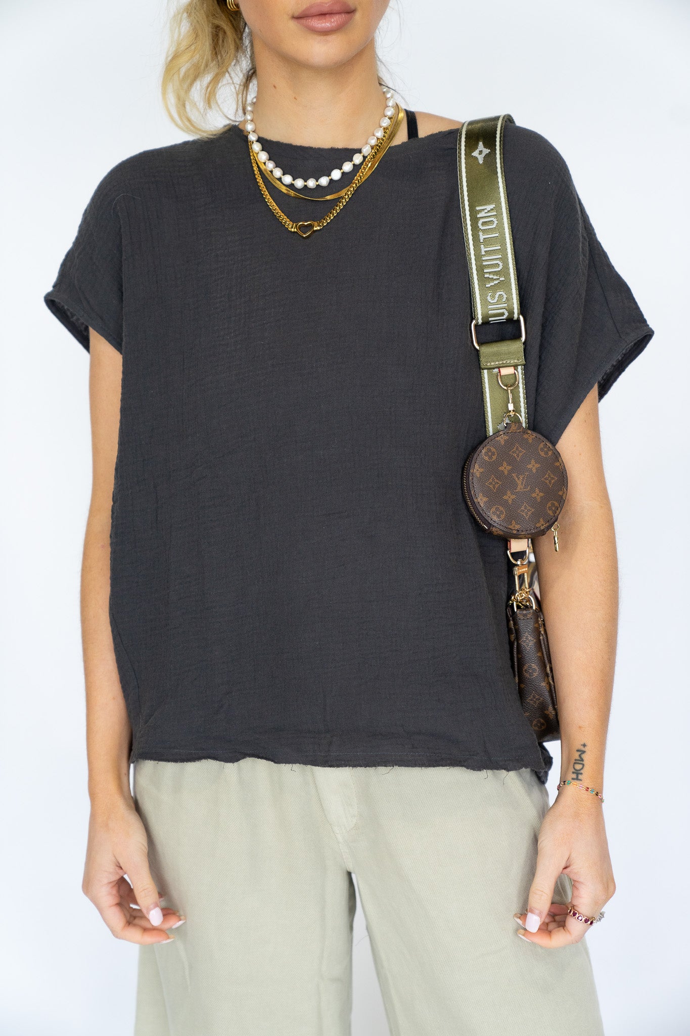 Gauze Elevated Oversized Top