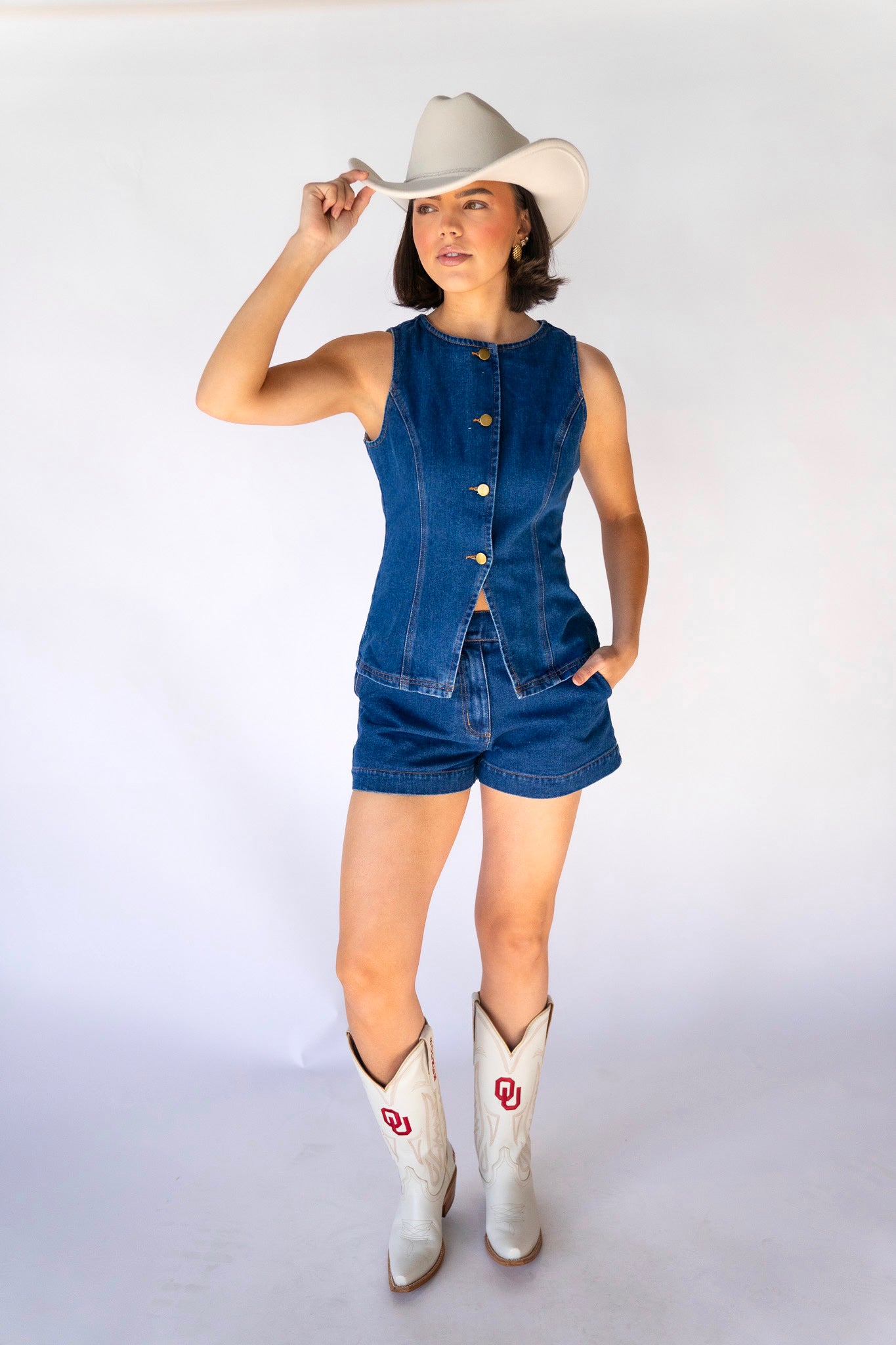 Roman Denim Shorts