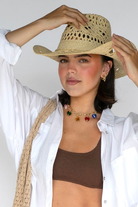 Driftwood Crochet Cowboy Hat