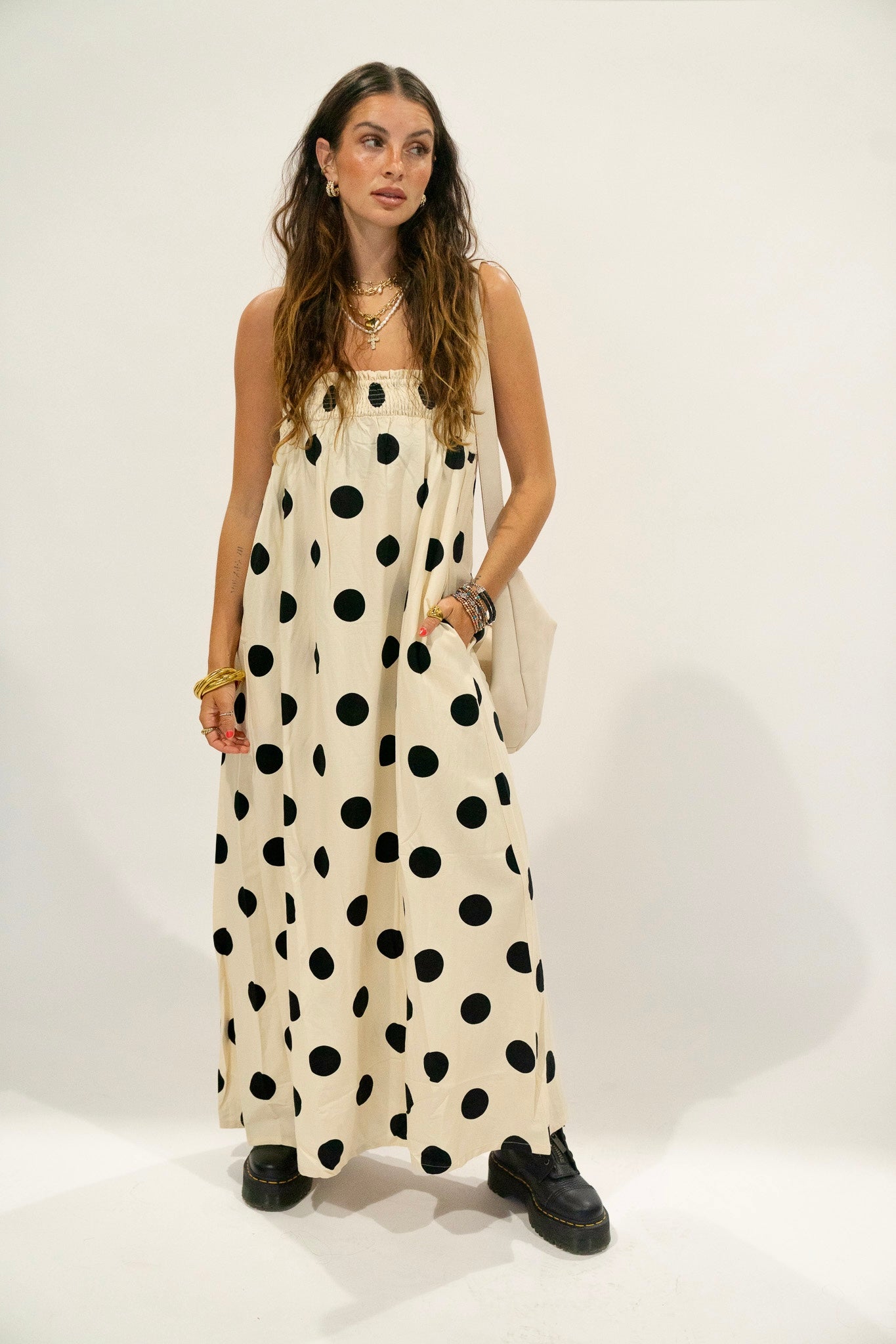 Polka Dot Maxi Dress (Multiple Colors)