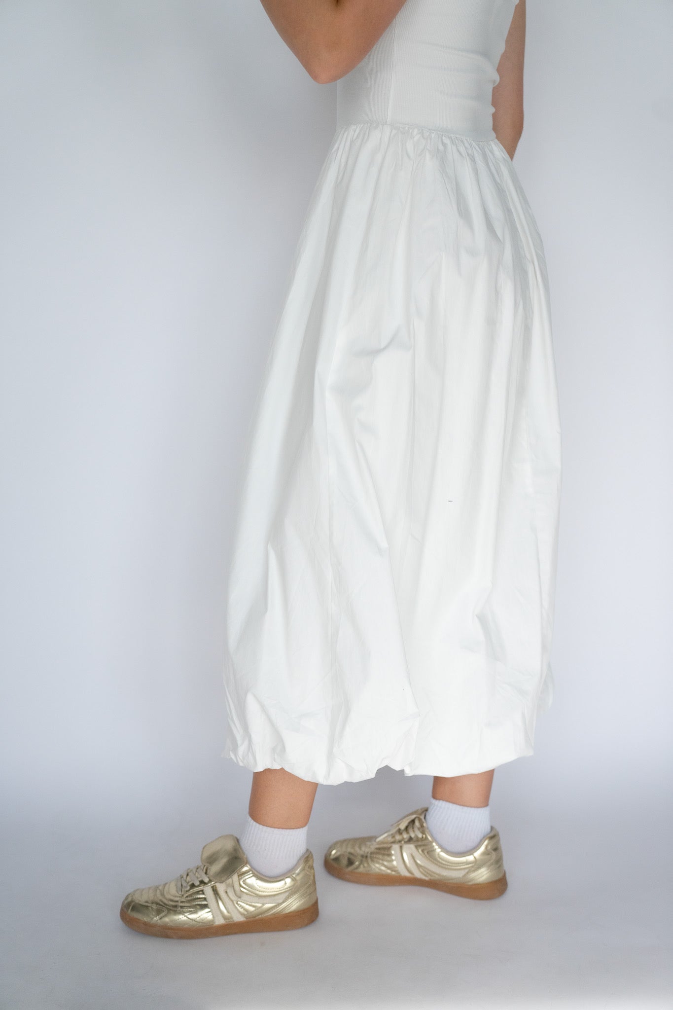 Cloud Hem Midi Dress