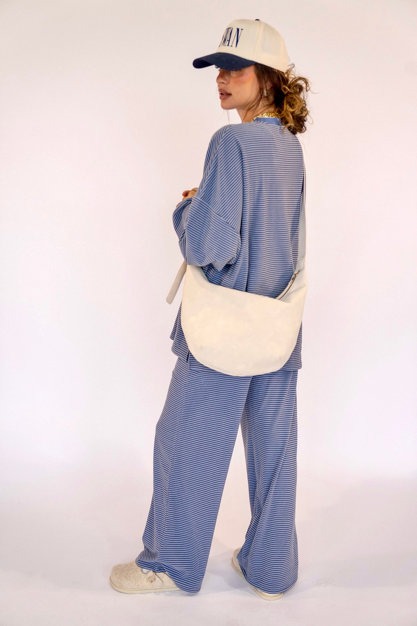 Blue/Brown Striped Pants