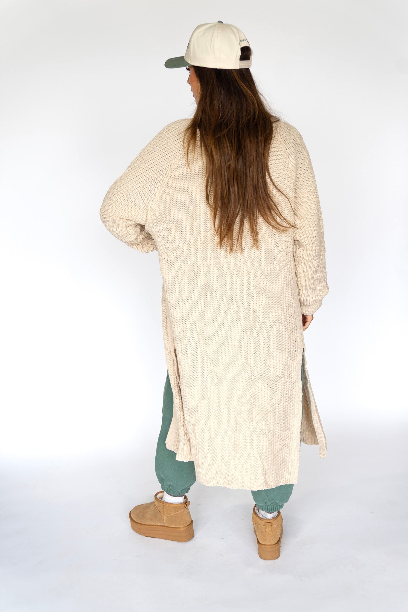Beige Knit Cardigan