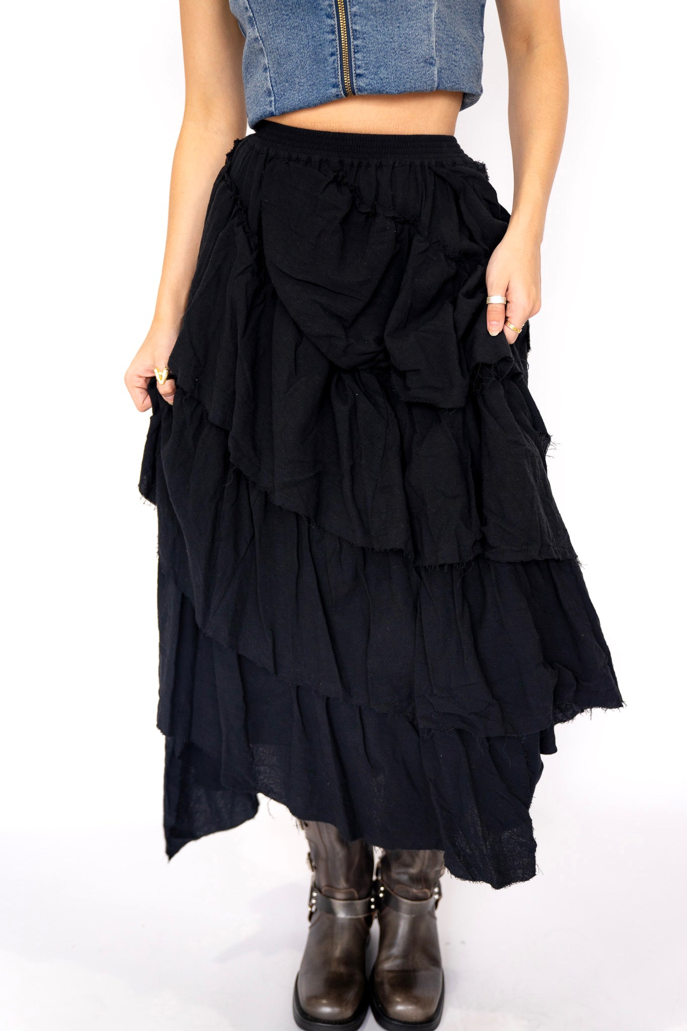 Cascade Tiered Skirt