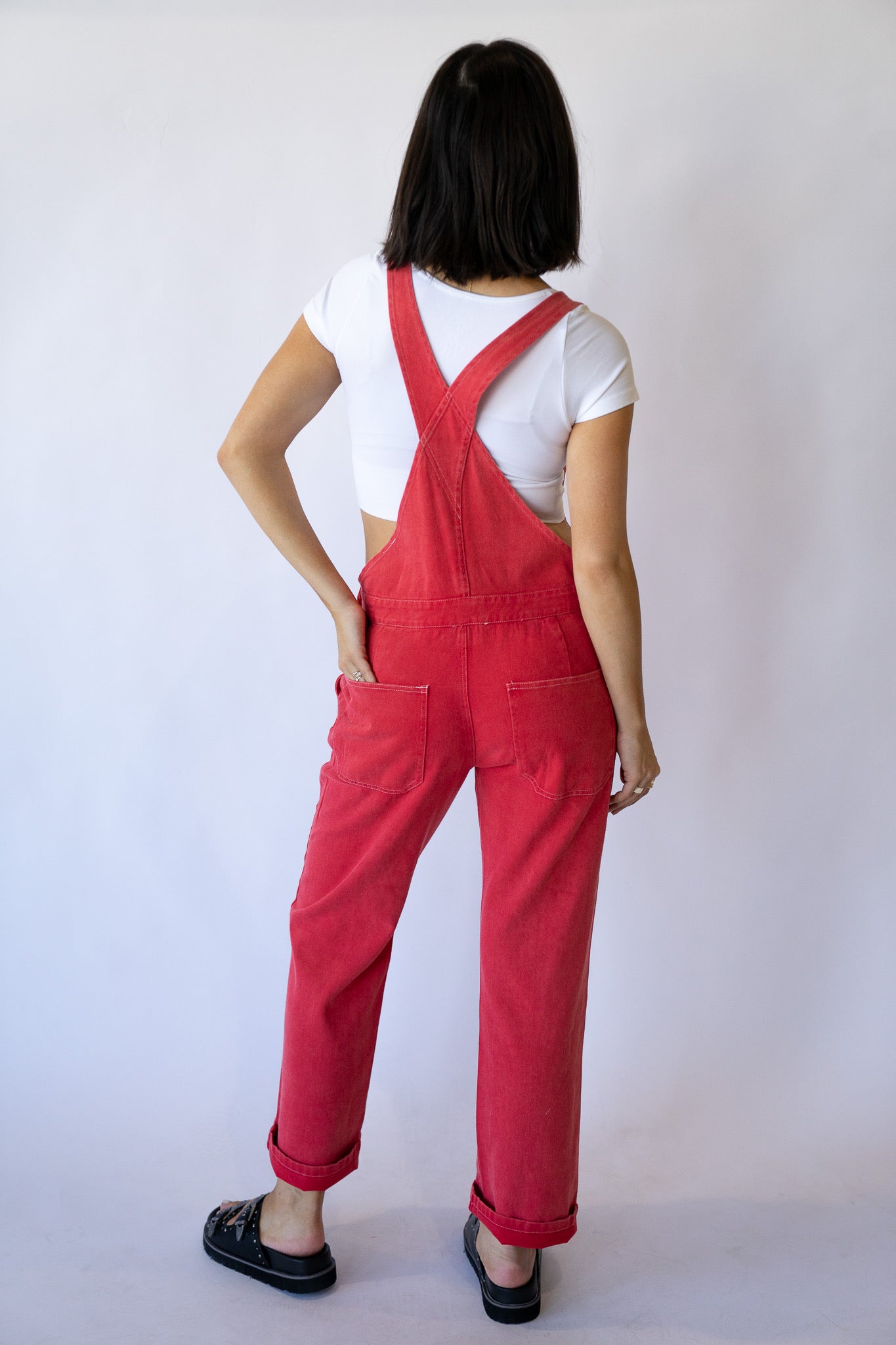 Red Rose Overalls