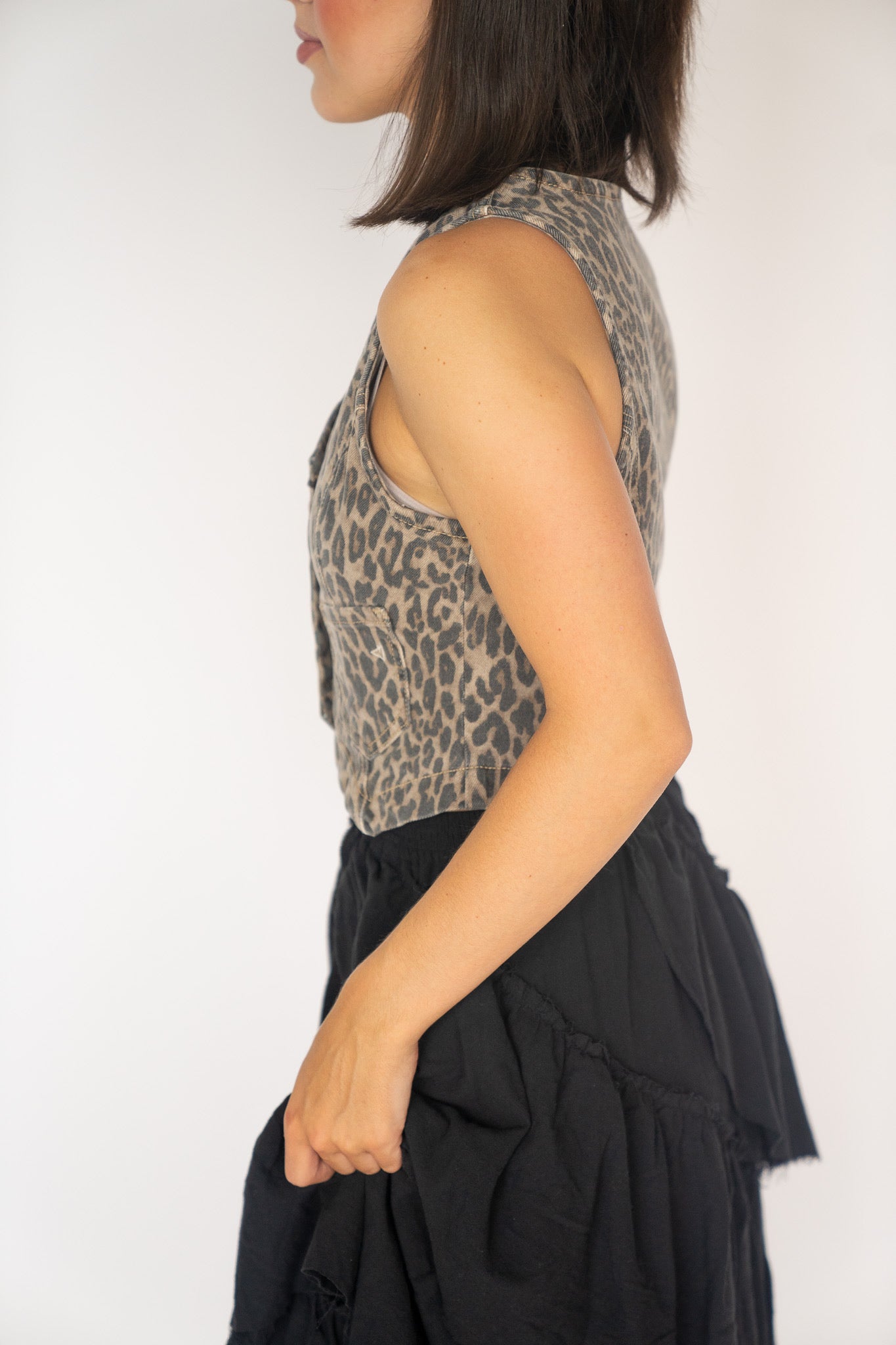 Leopard Stretch Vest