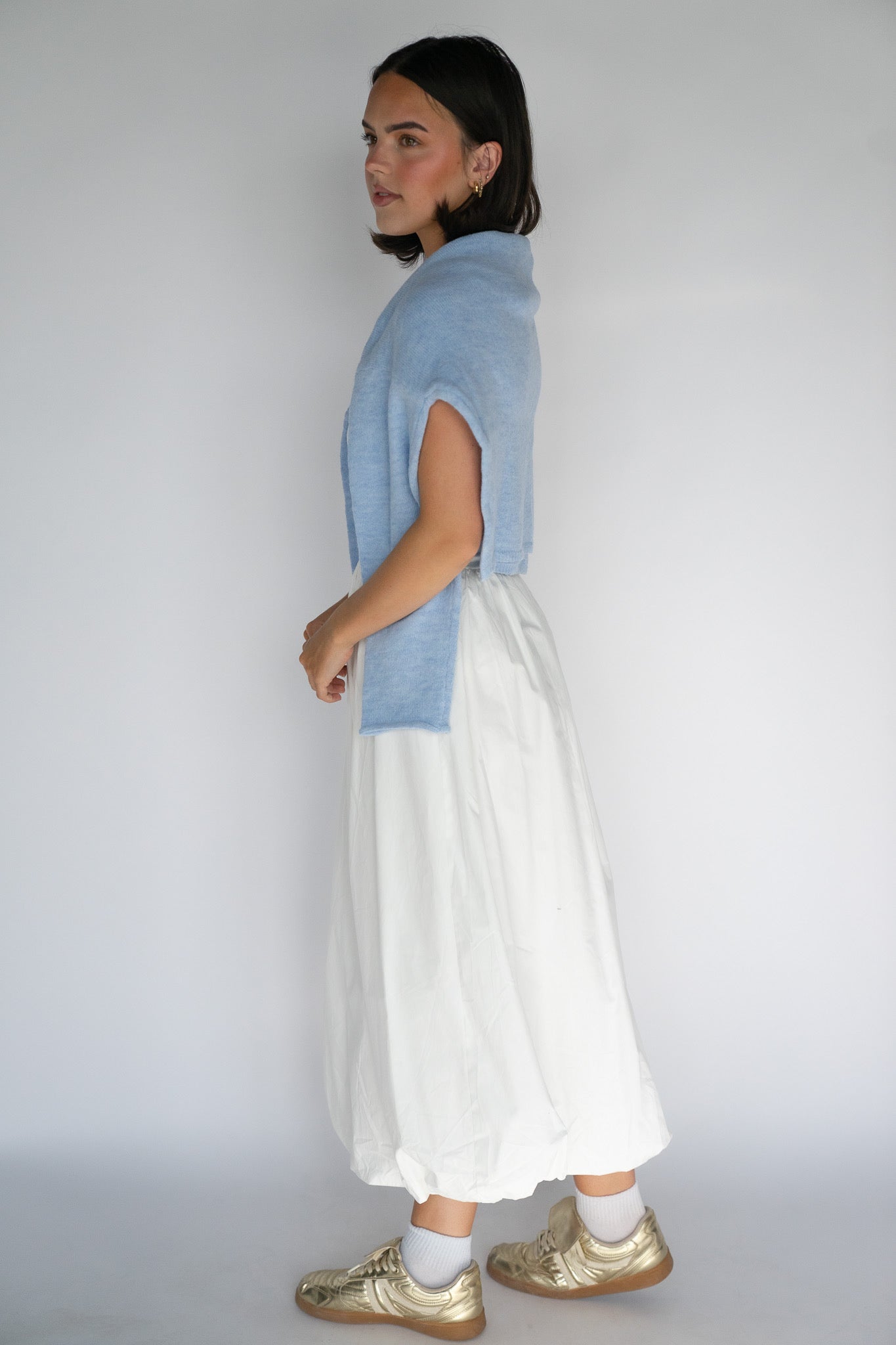 Cloud Hem Midi Dress