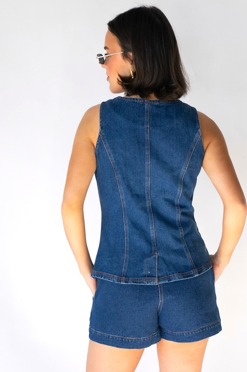 Roman Denim Shorts