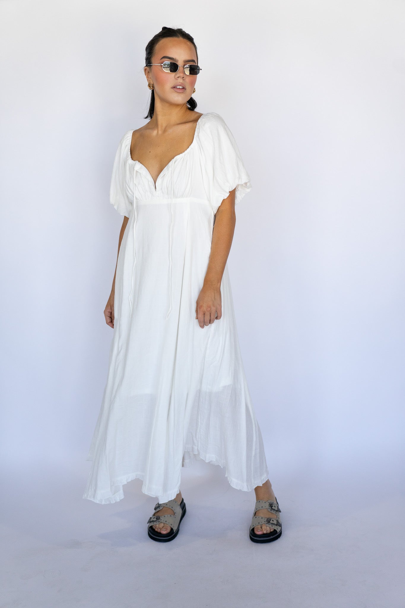 Meadow Breeze Puff Sleeve Dress (Multiple Colors)