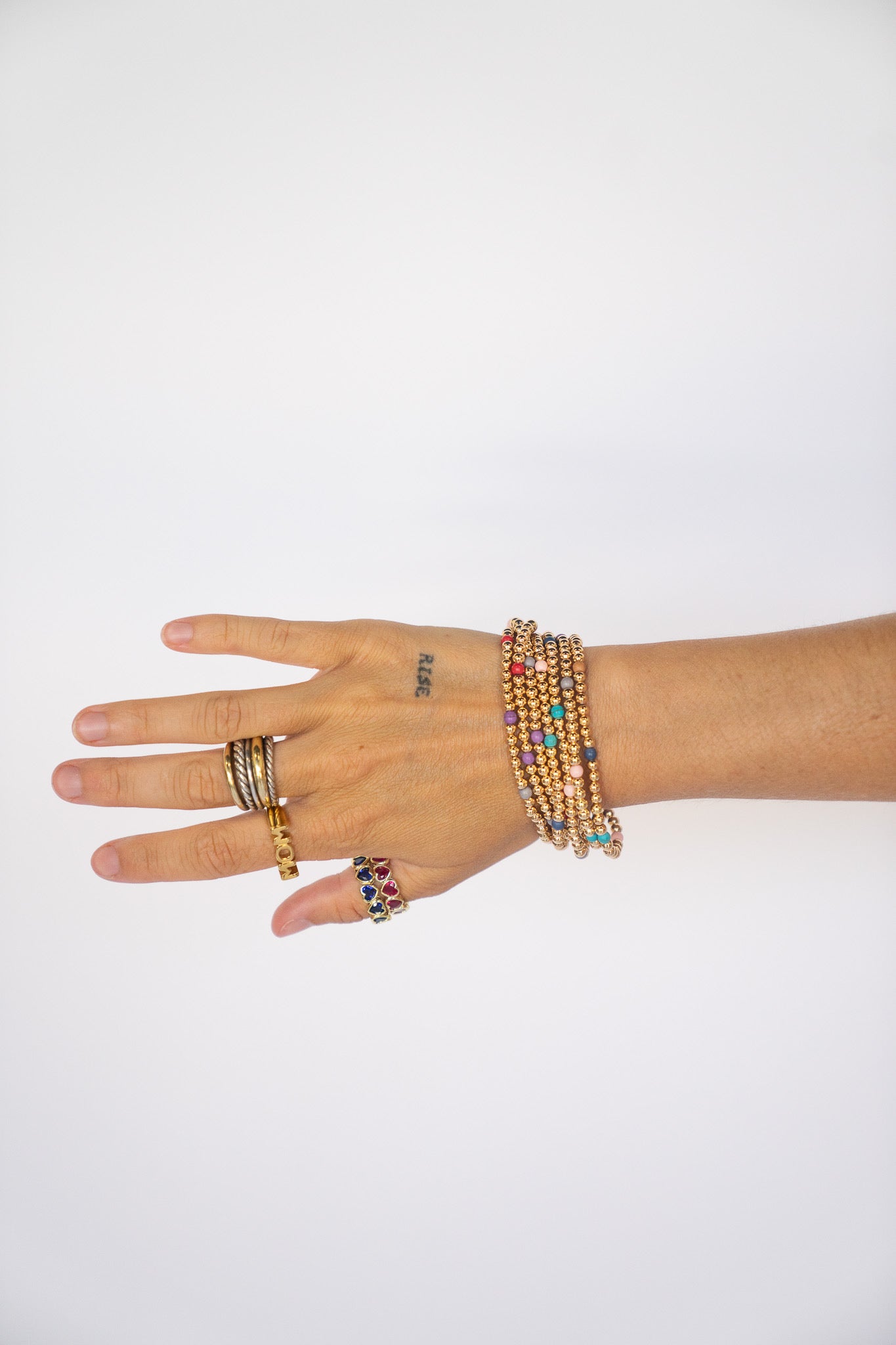 Multicolor Bracelet Stack