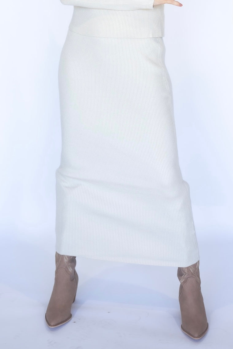 Ribbed Knit Skirt