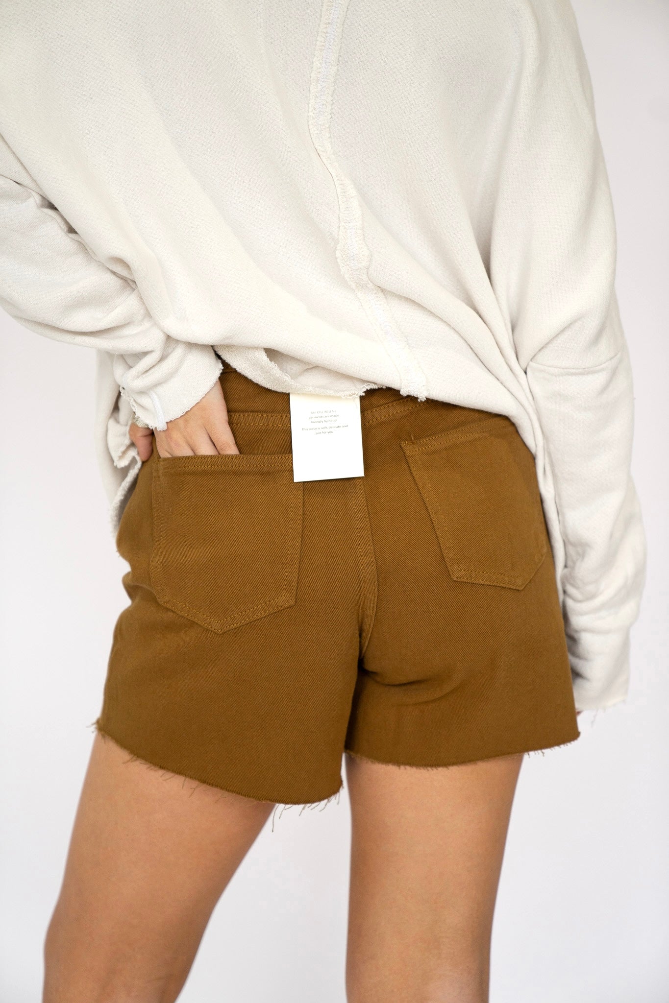 Toffee Denim Shorts
