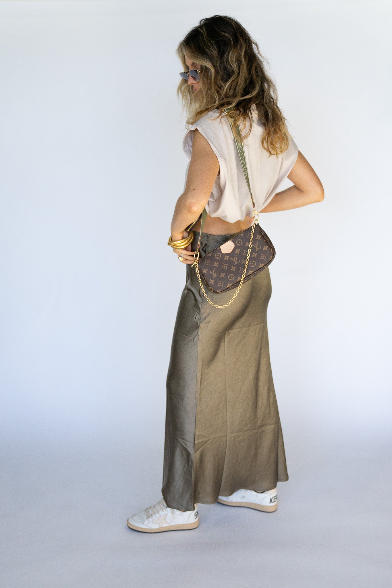 Maxi Satin Skirt (Multiple Colors)