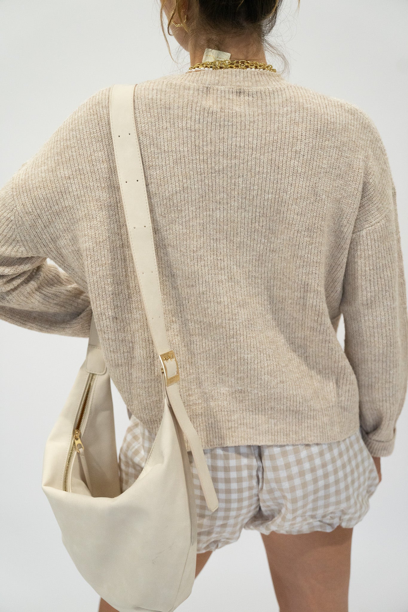 Neutral Ribbed Cardigan
