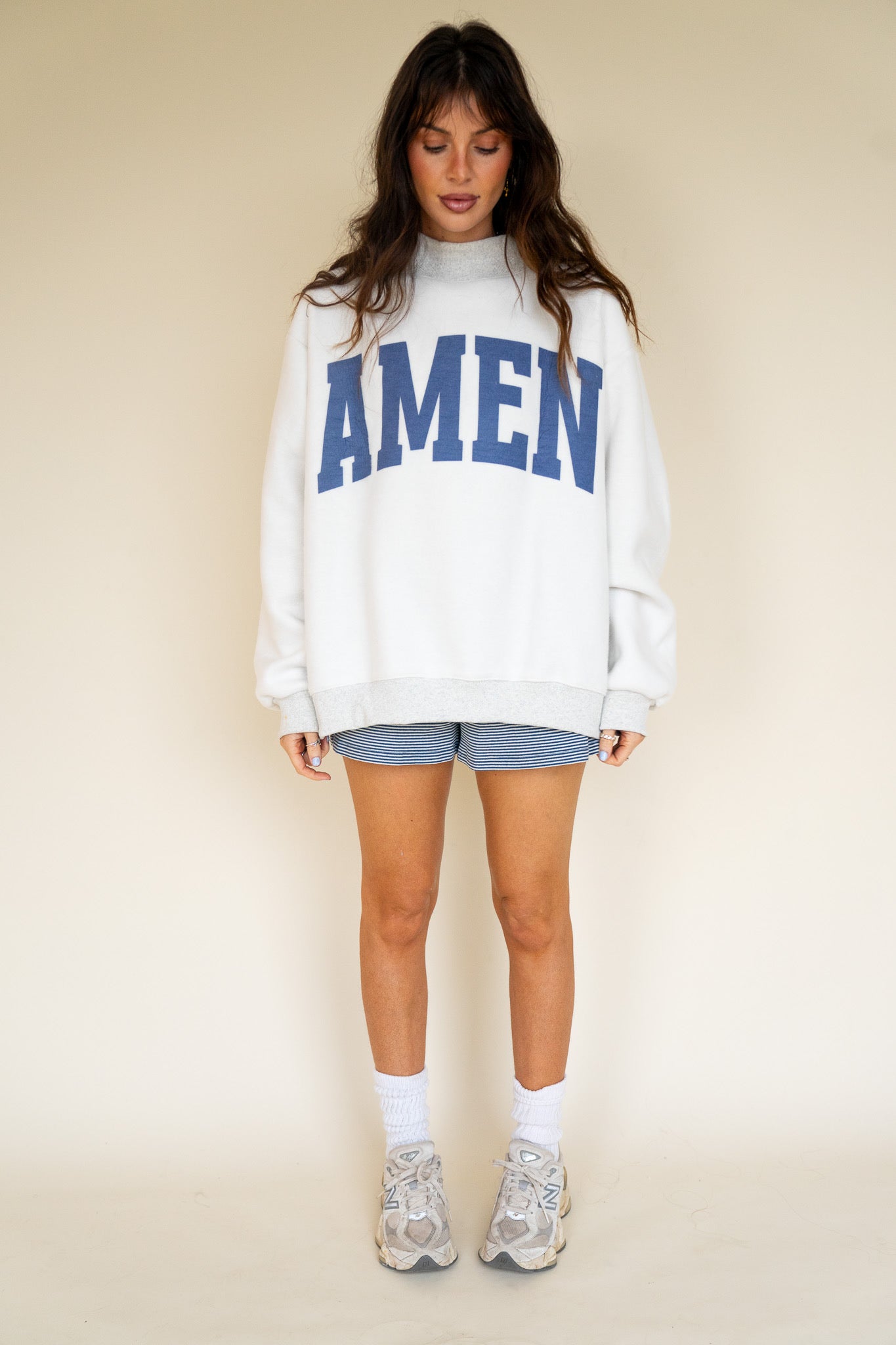 WWJD Oversized Mock Neck