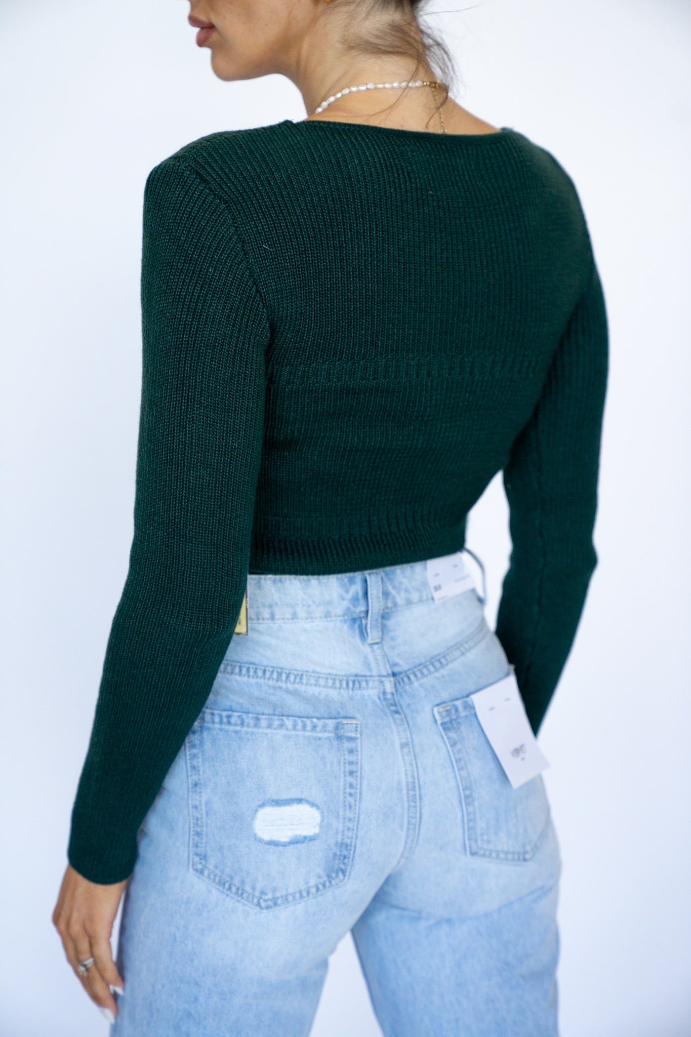 Jade Square Neck Sweater