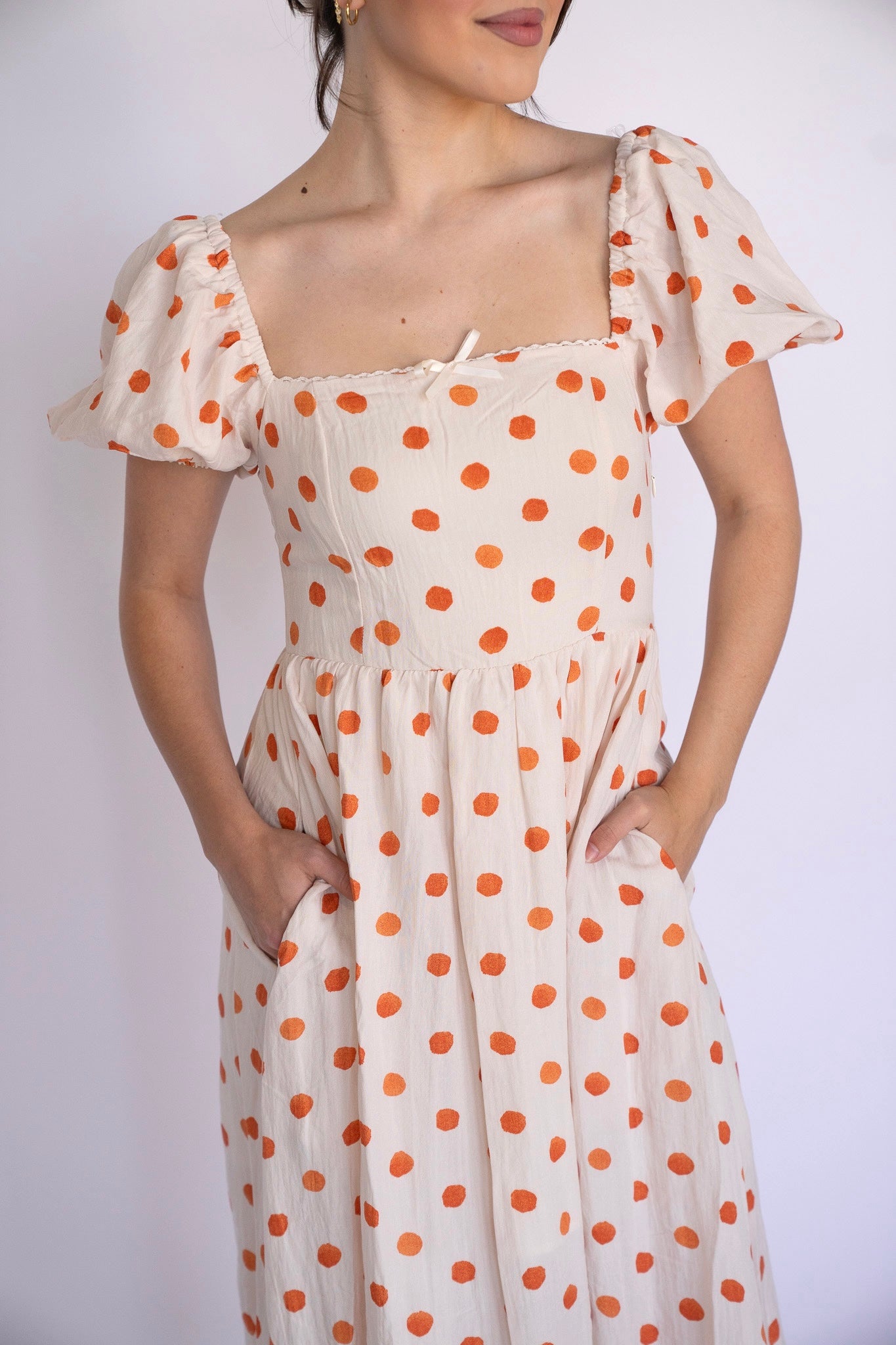 Clementine Dottie Midi Dress