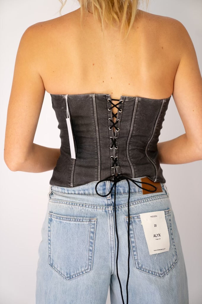 Black Corset Tube Top