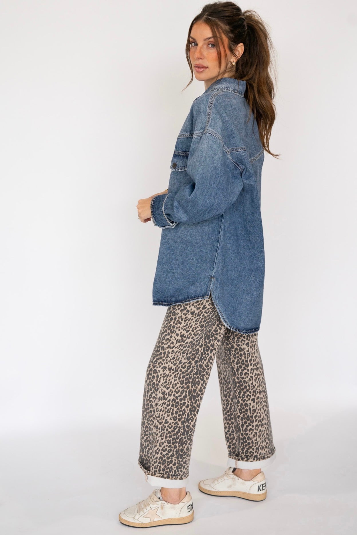Abby Oversized Denim Top