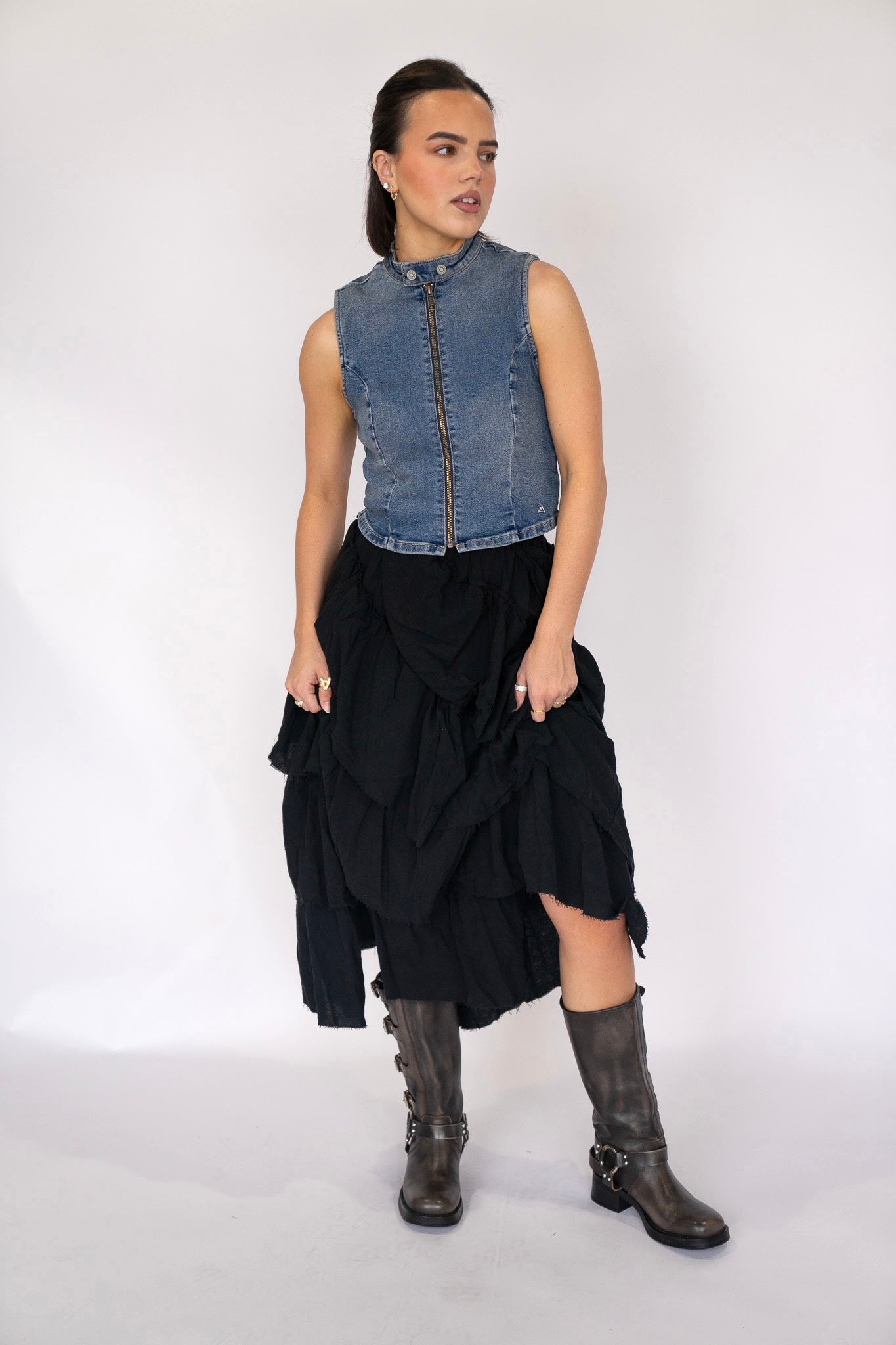 Cascade Tiered Skirt