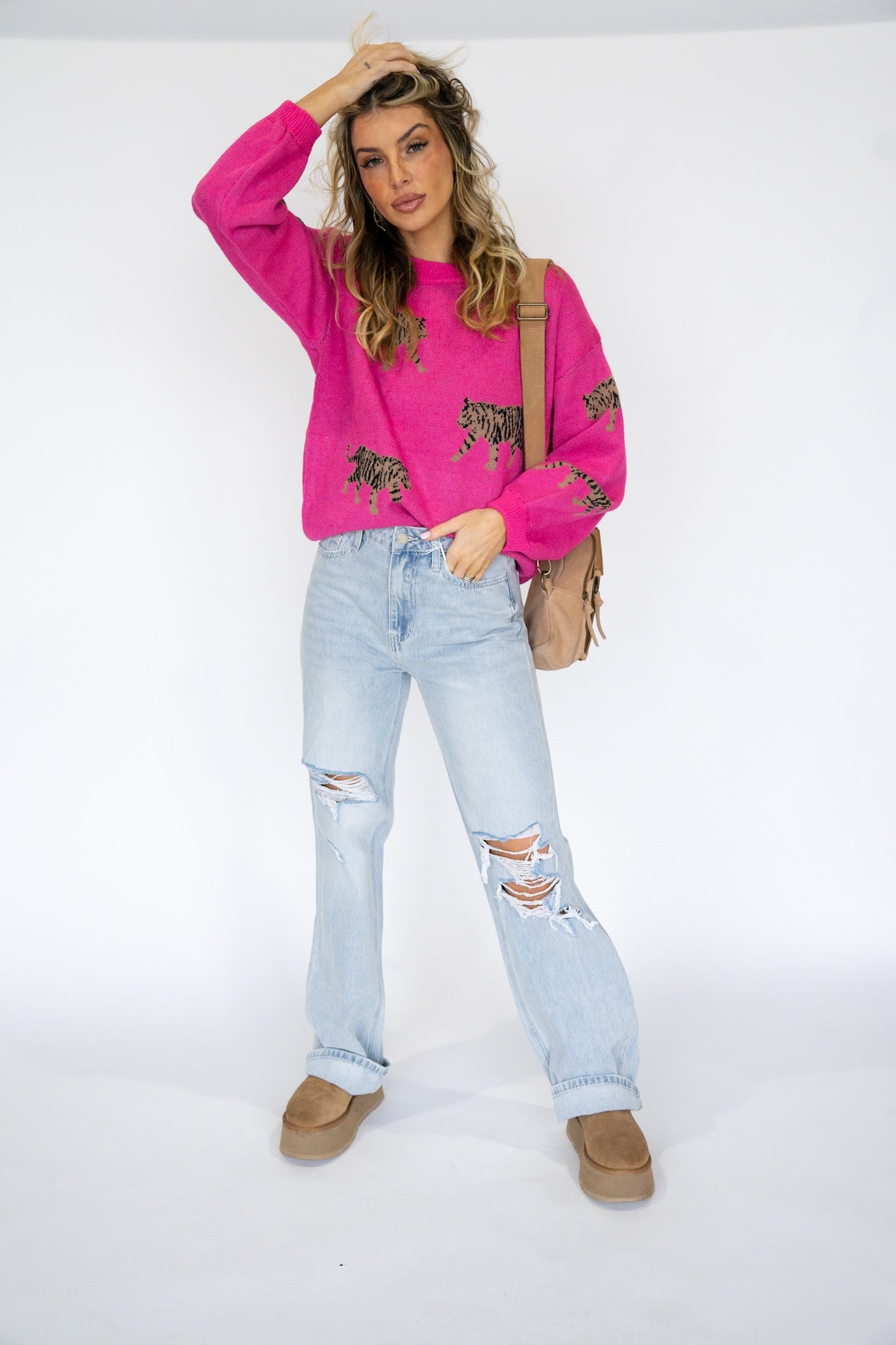 Tiger Pattern Sweater (Multiple Colors)