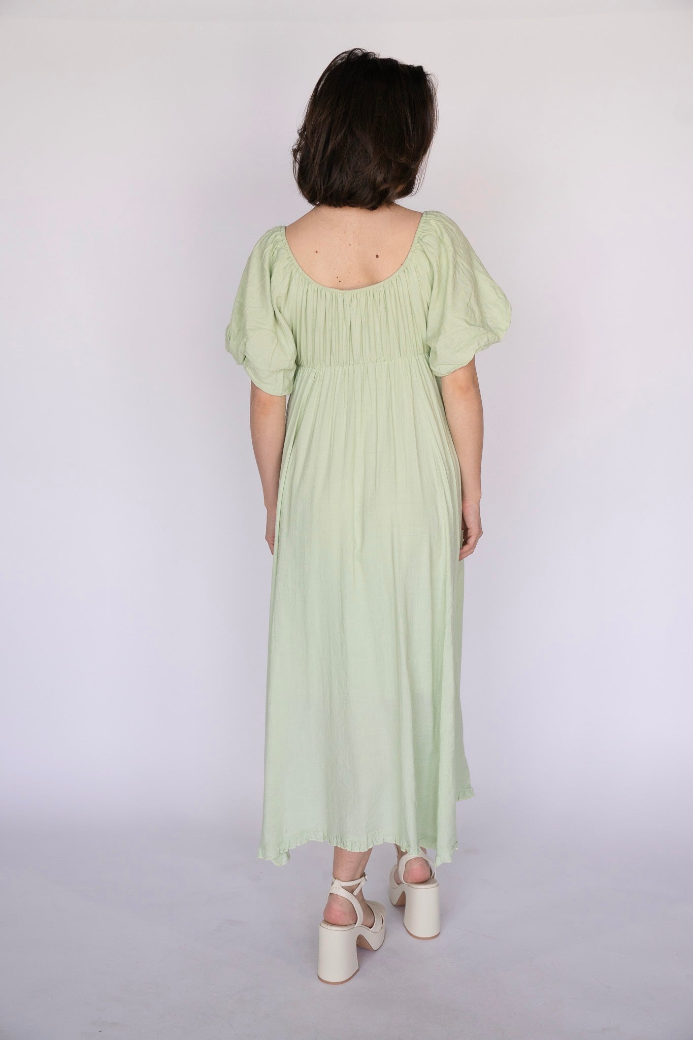 Meadow Breeze Puff Sleeve Dress (Multiple Colors)