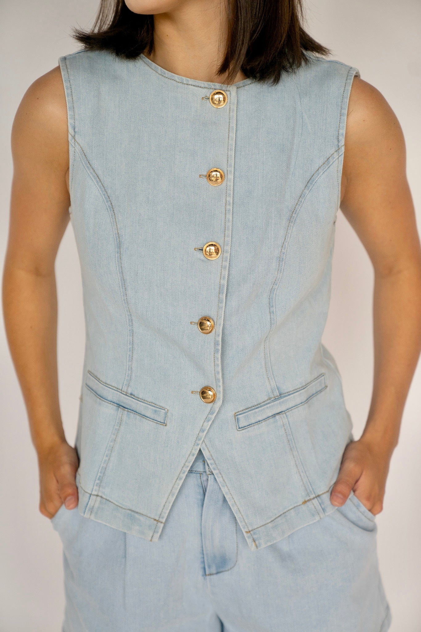 Vintage Denim Vest