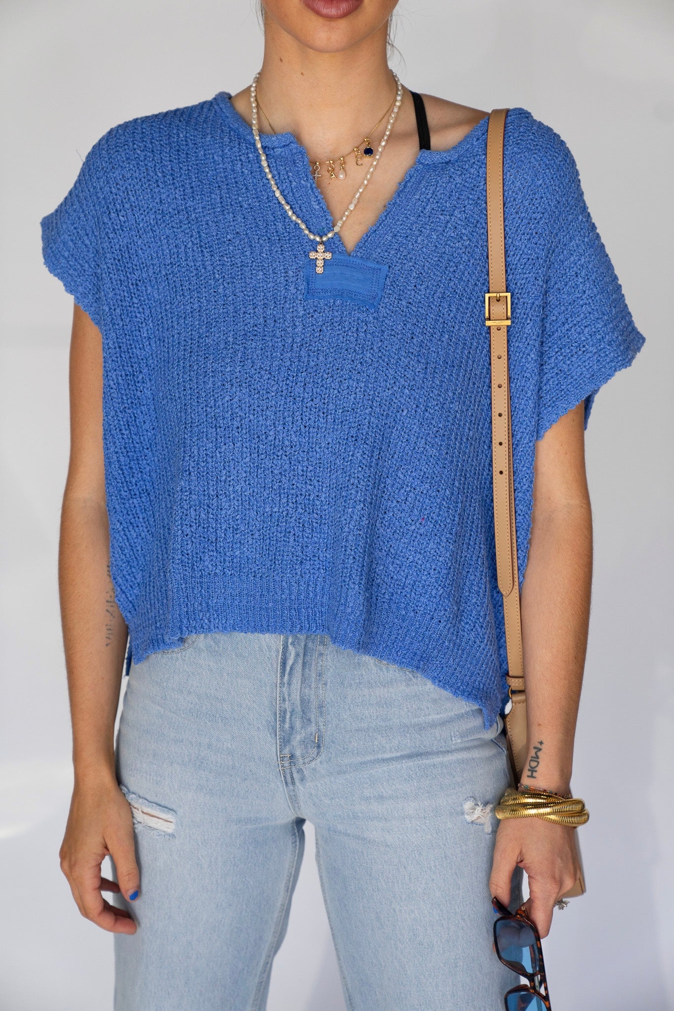 Patchwork Knit Top (Multiple Colors)