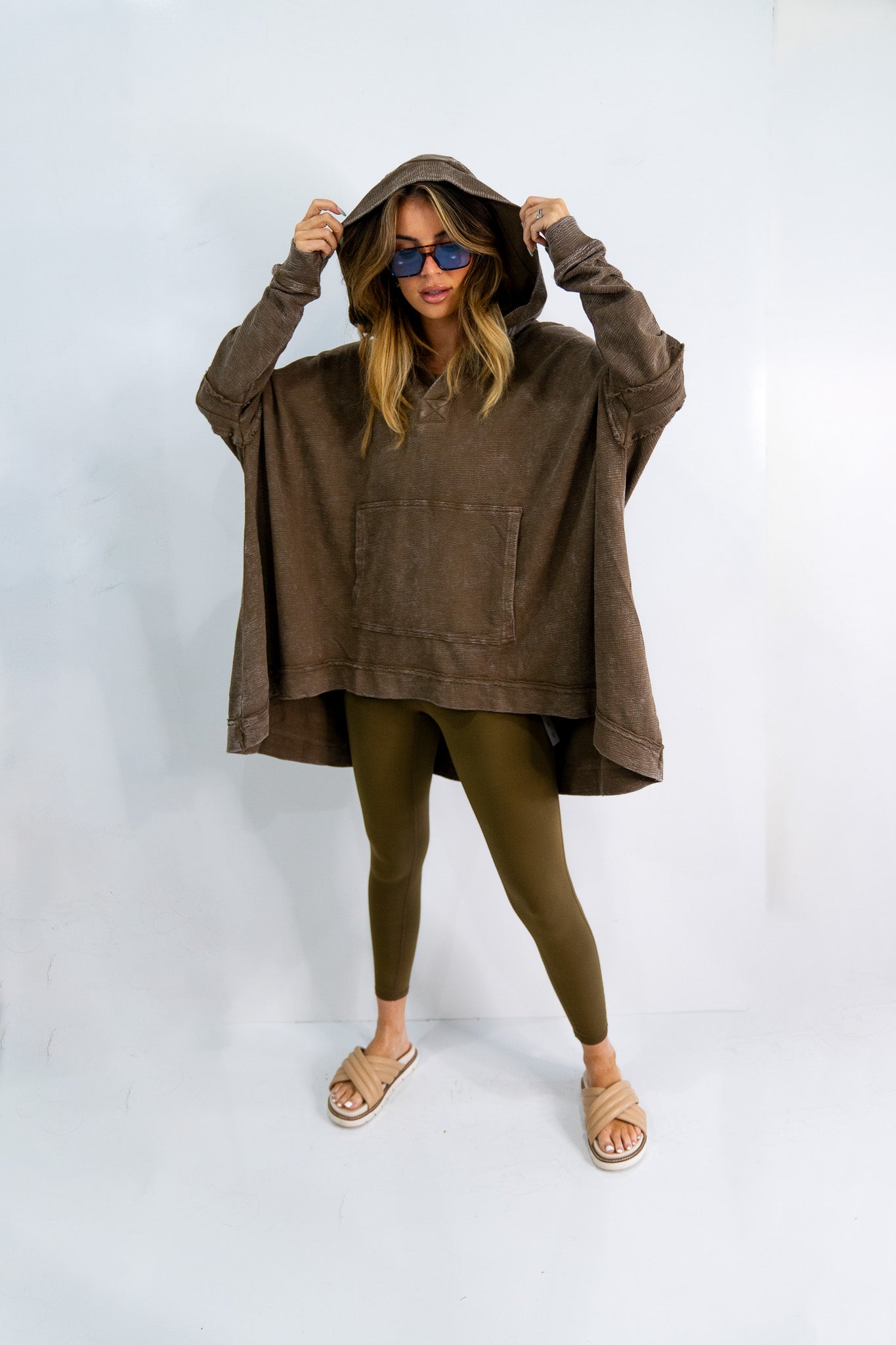 Her Cozy Poncho (Multiple Colors)