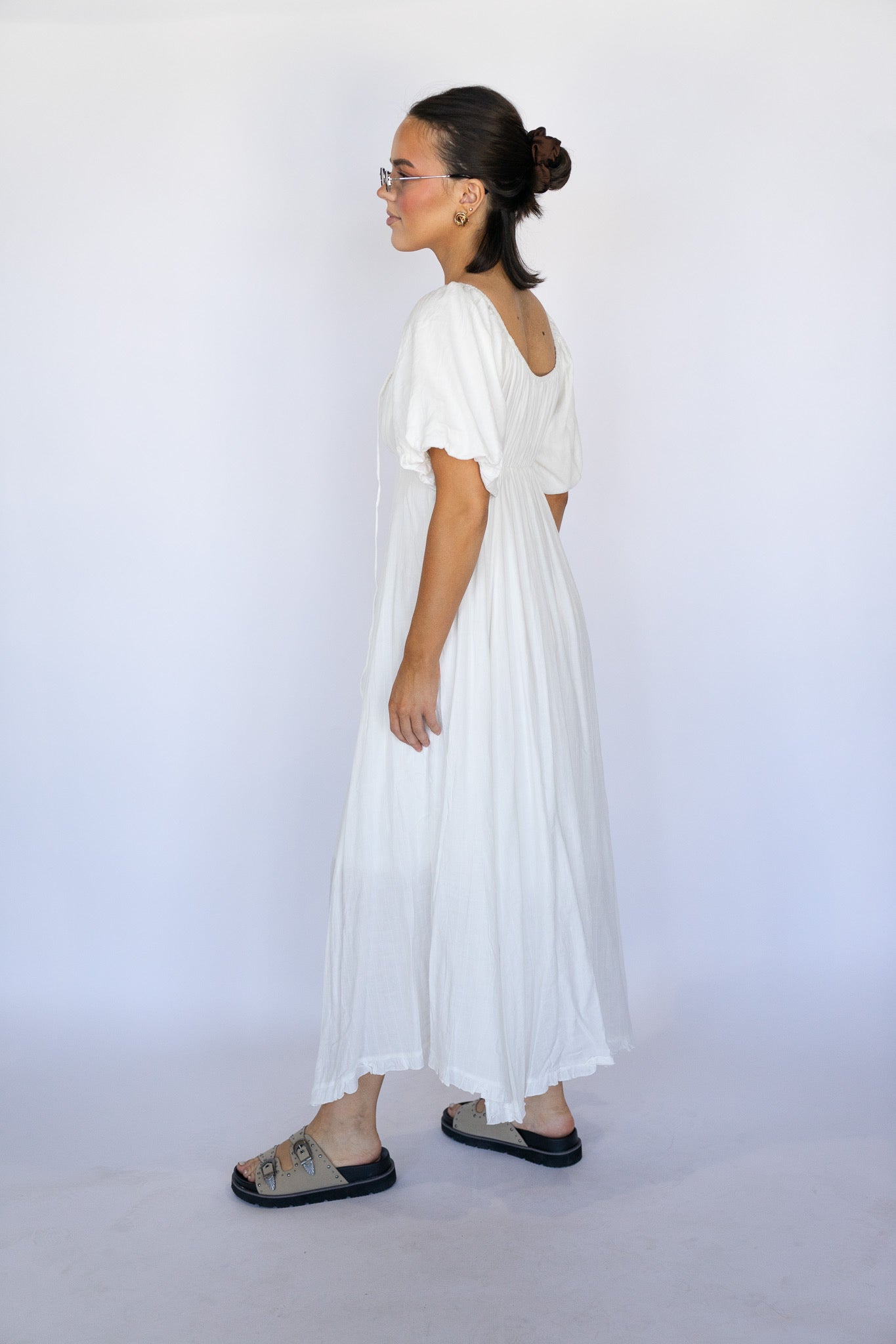 Meadow Breeze Puff Sleeve Dress (Multiple Colors)