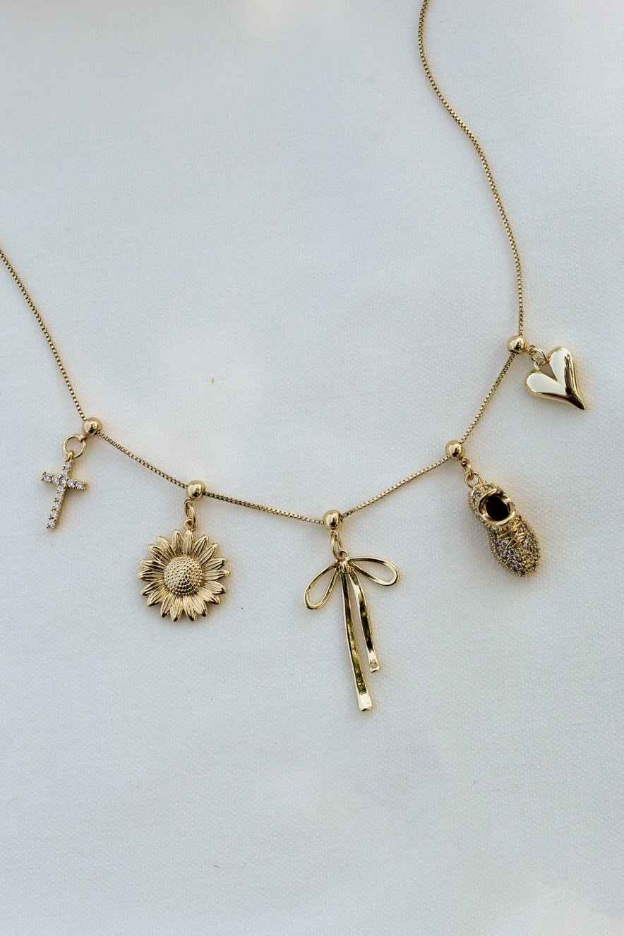 Vintage Heart Drop Charm