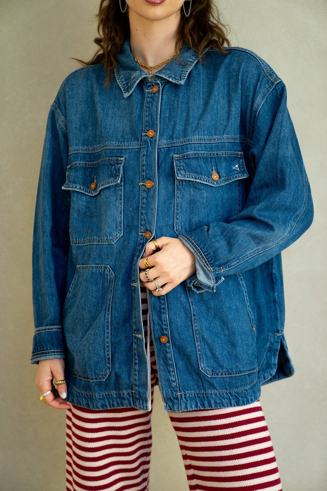 Oversized Denim Shacket
