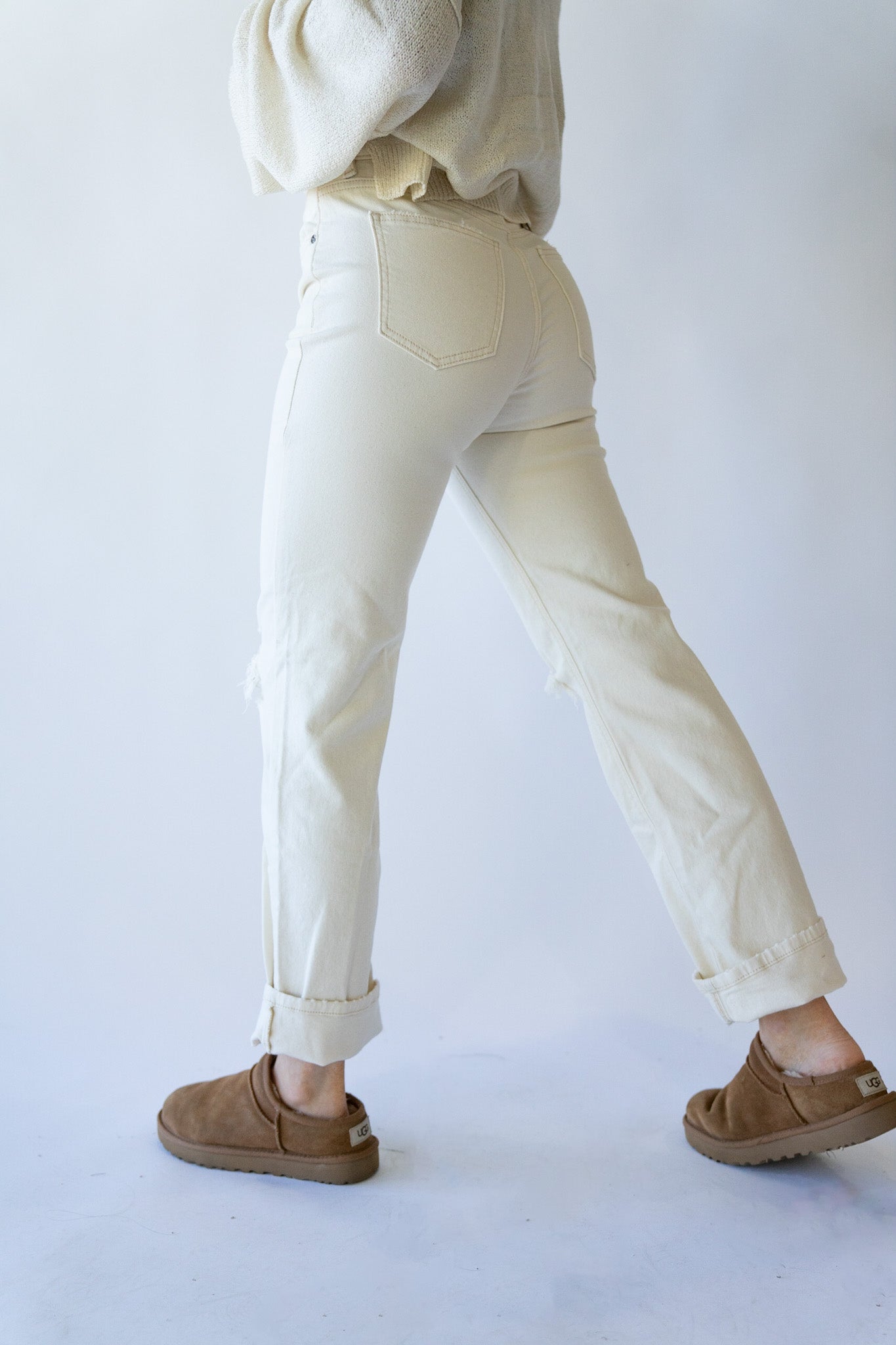 Ecru High Rise Jean
