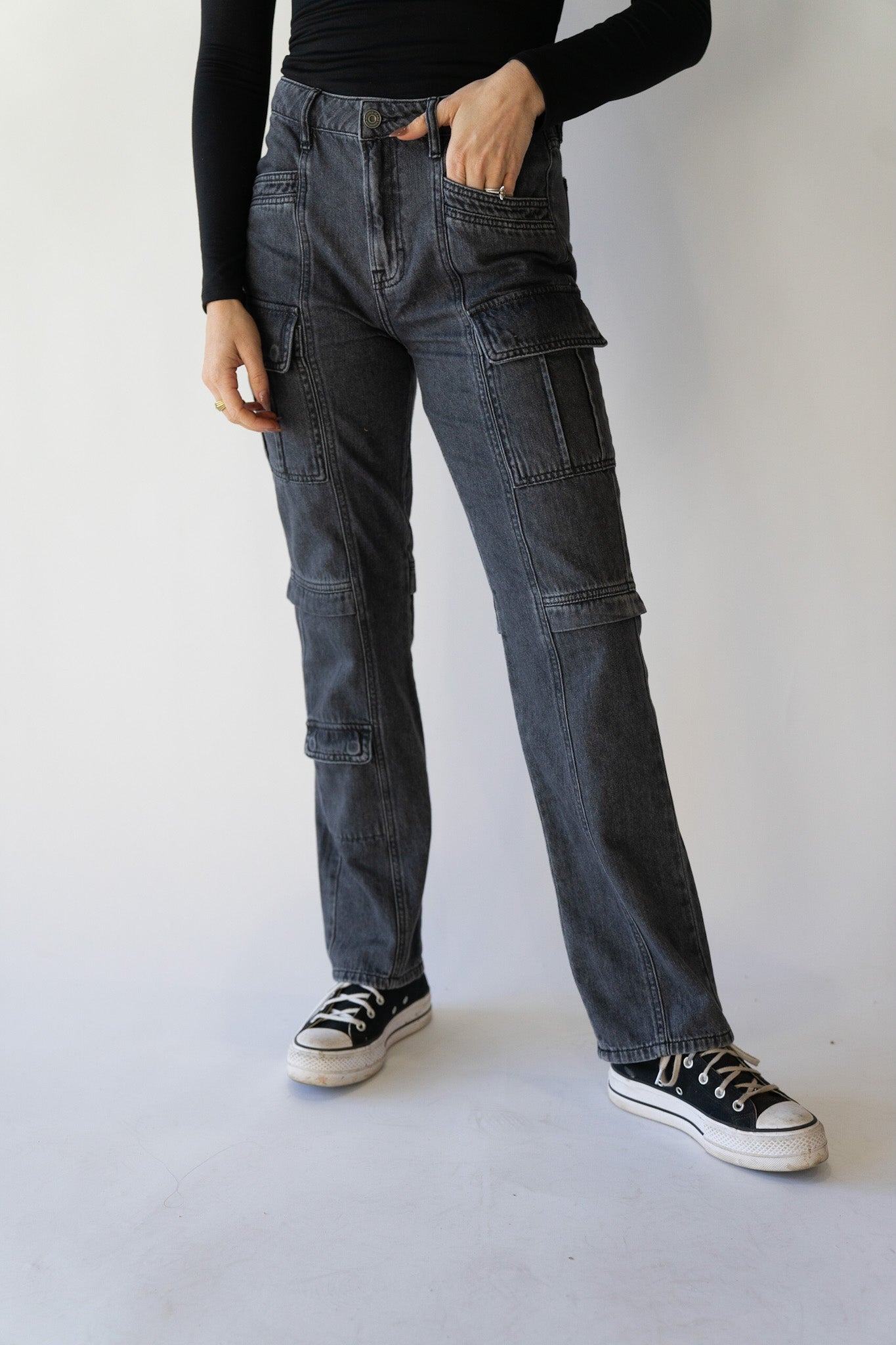 Tracey Charcoal Cargos