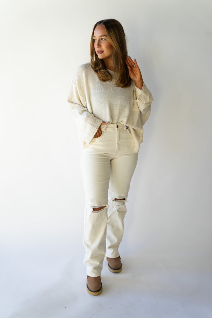Ecru High Rise Jean